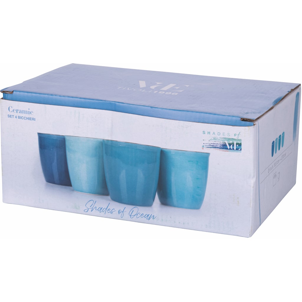 Villa d'Este Becher »Baita Acqua«, (Set, 4 tlg.)