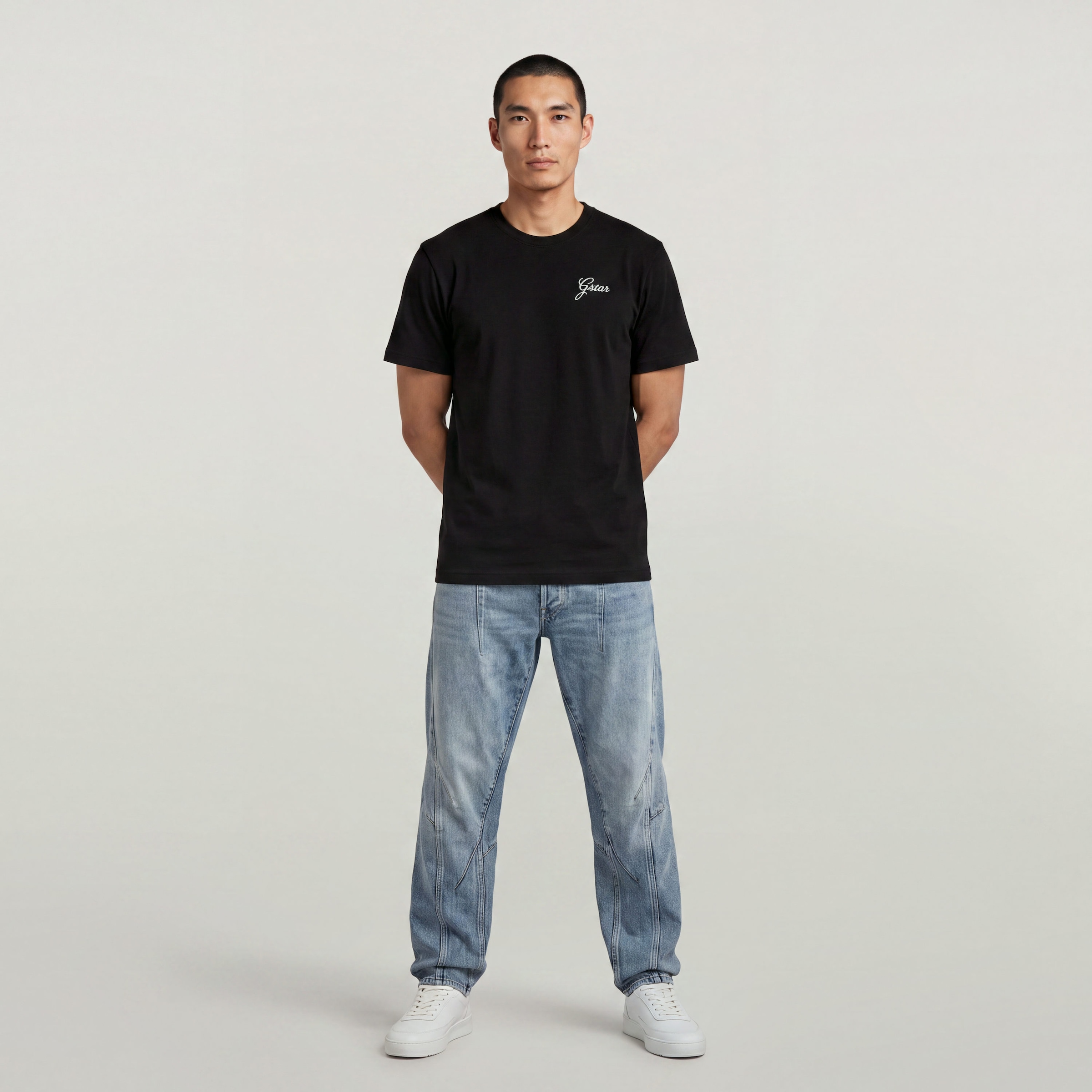 G-STAR T-Shirt »Script r t« aus Baumwolle, Regular Fit