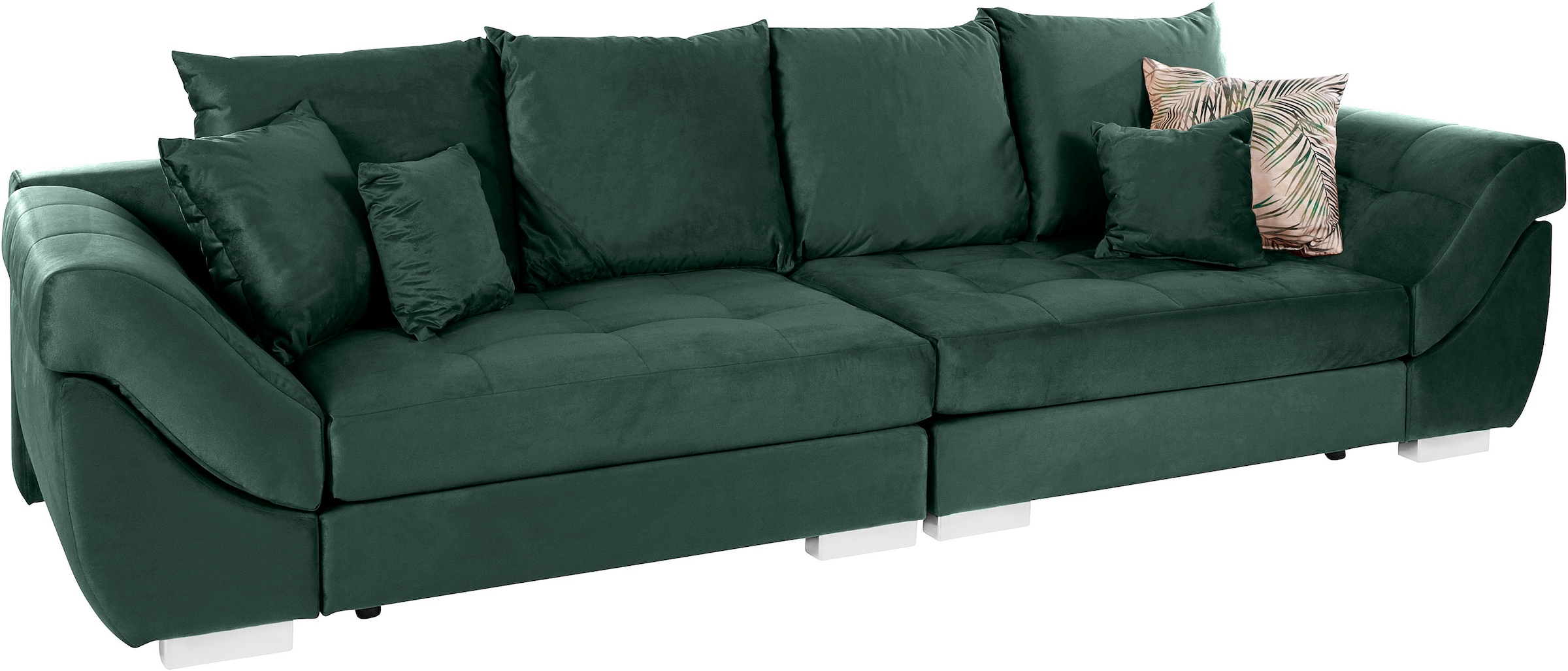 INOSIGN Big-Sofa »Rom«, Steppung im Sitzbereich, Federkern-Polsterung