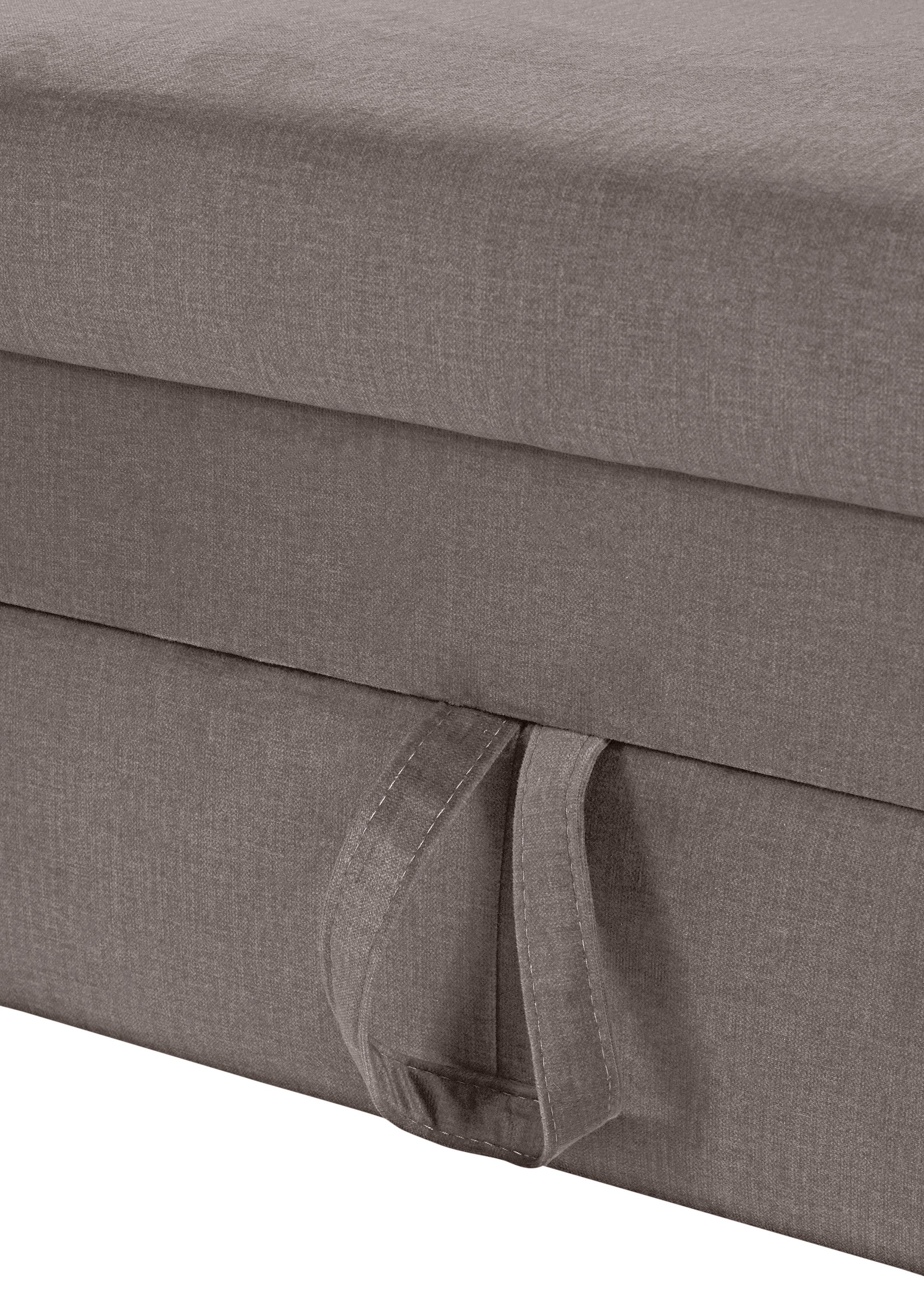 COTTA Polstergarnitur »Morven L-Form«, (Set), Set bestehend aus: Ecksofa mit Kopfteilverstellung & Hocker