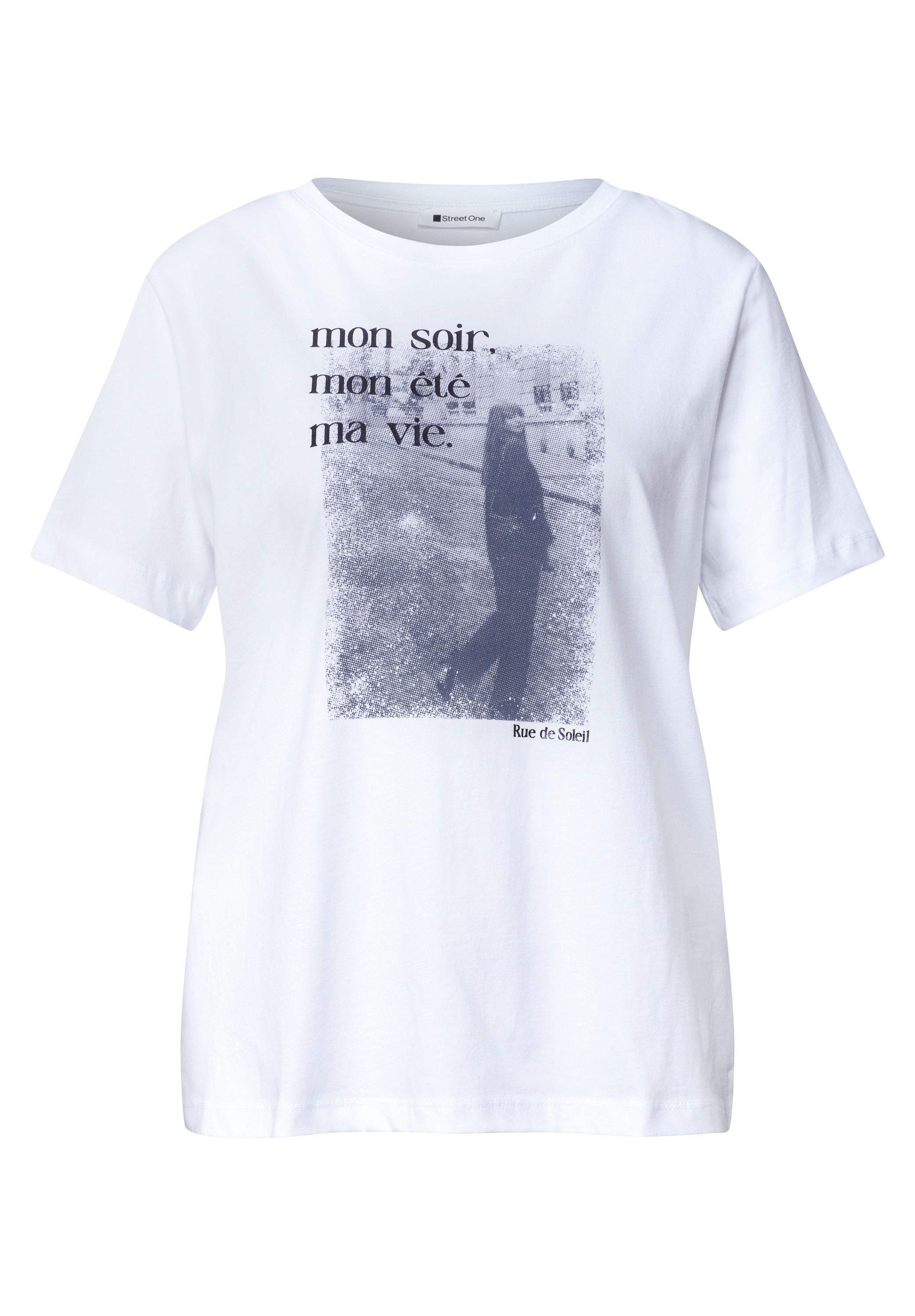 STREET ONE Print-Shirt mit Fotoprint, Baumwolle, Rundhalsausschnitt