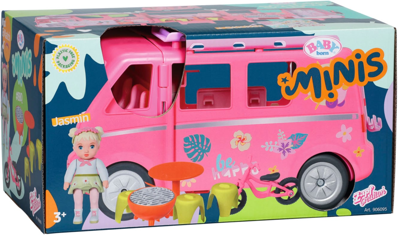 Baby Born Minipuppe »Baby born® Minis Campervan«, inklusive Baby born® Mini Puppe