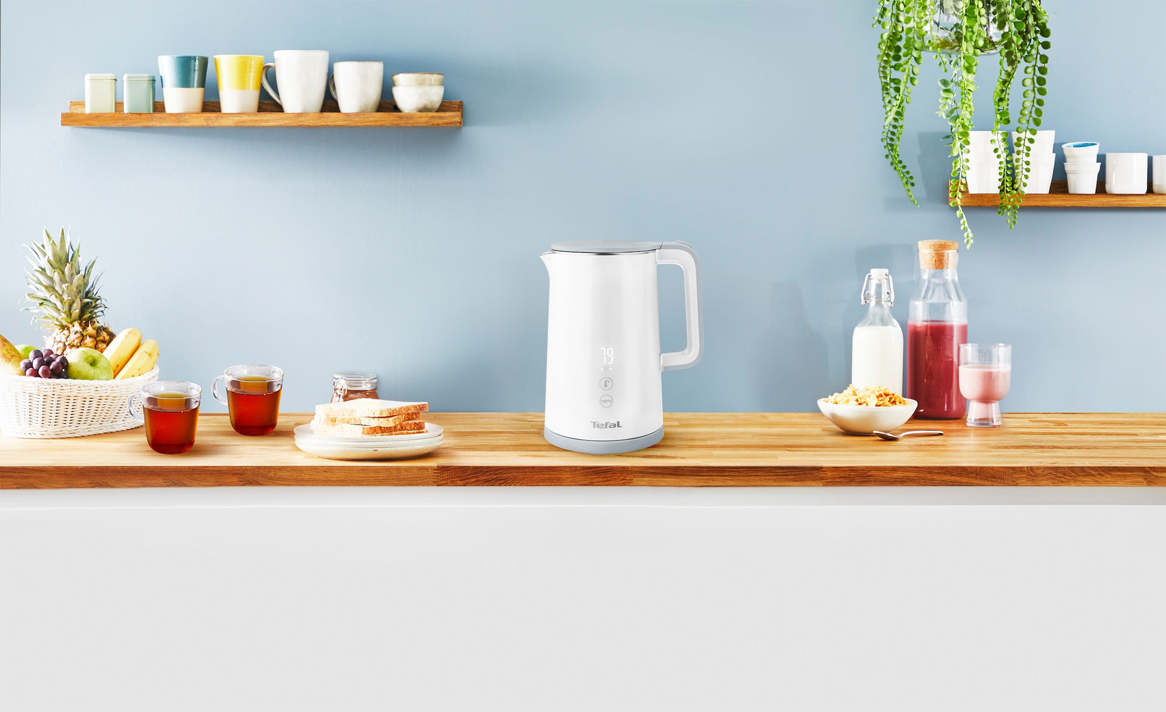 Tefal Wasserkocher »KO6931«, 1,5 l, 1800 W, 5 Temperaturstufen; Warmhaltefunktion; 360° drehbar; Live-Temperatur
