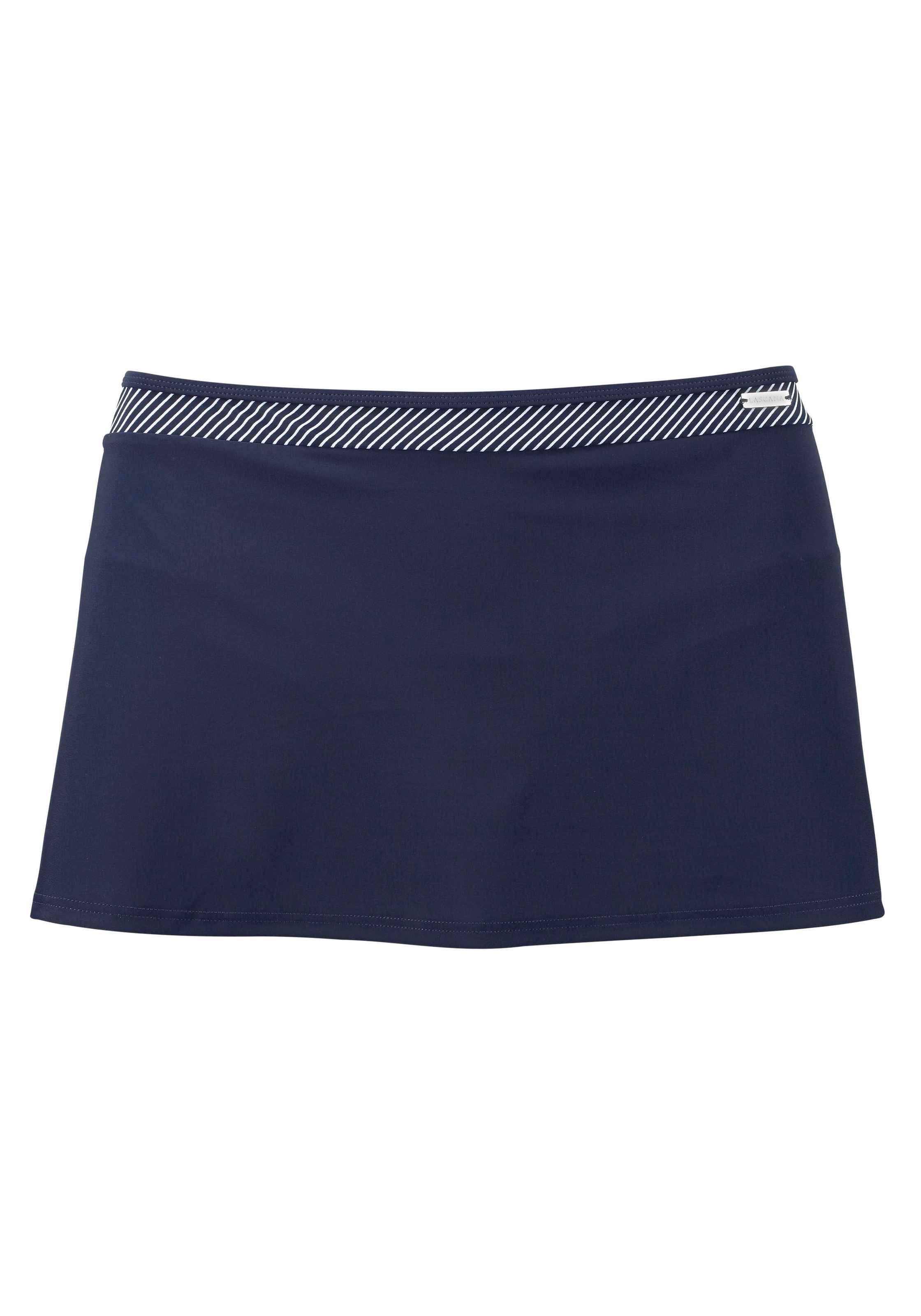 LASCANA, Damen, Bade-Rock »Emilia« mit integrierter Bikinihose, marine, N-Gr, 42 - N-Gr, marine, Femininer Look