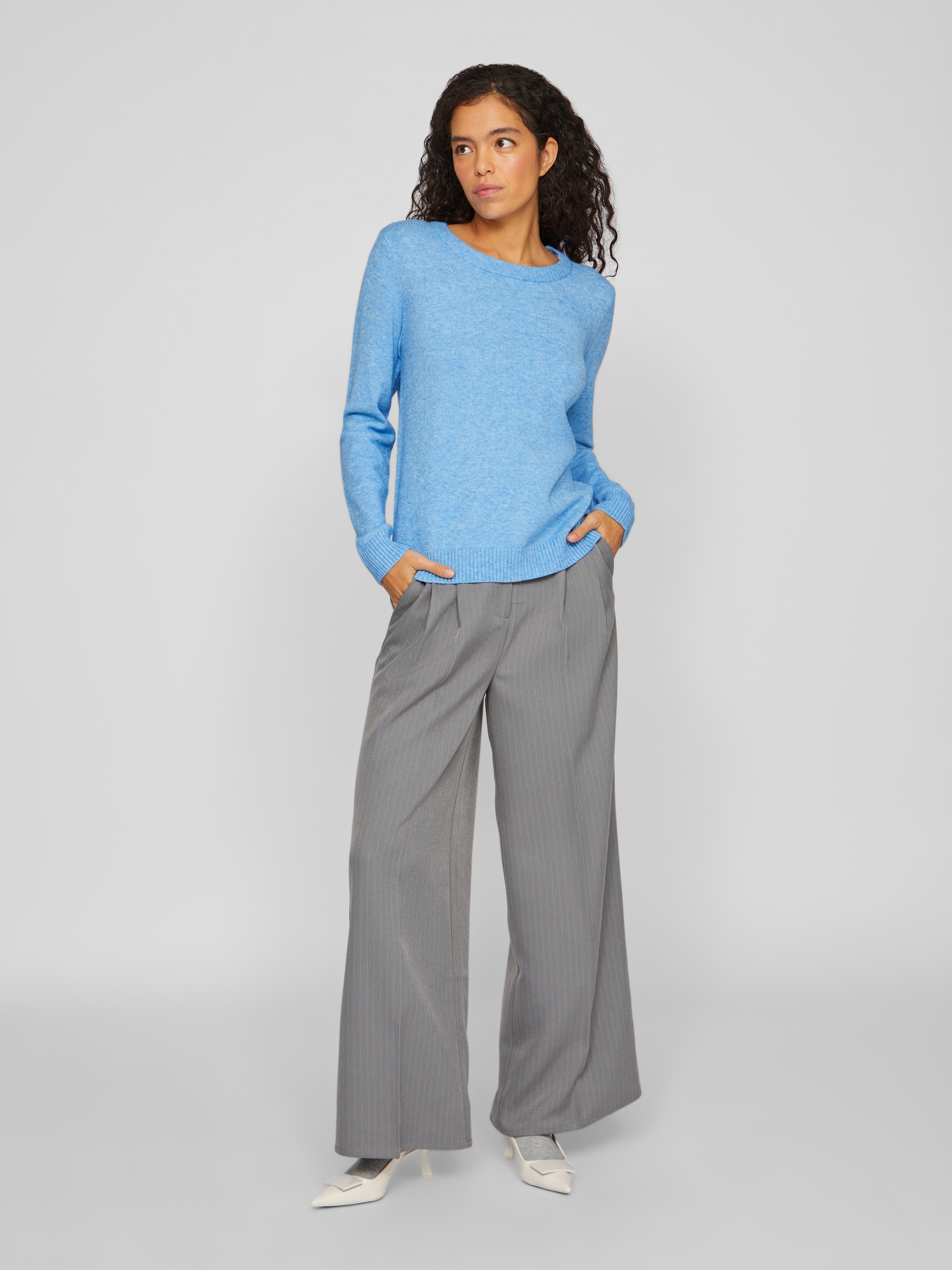 Vila Rundhalspullover »VIRIL O-NECK L/S KNIT TOP - NOOS«