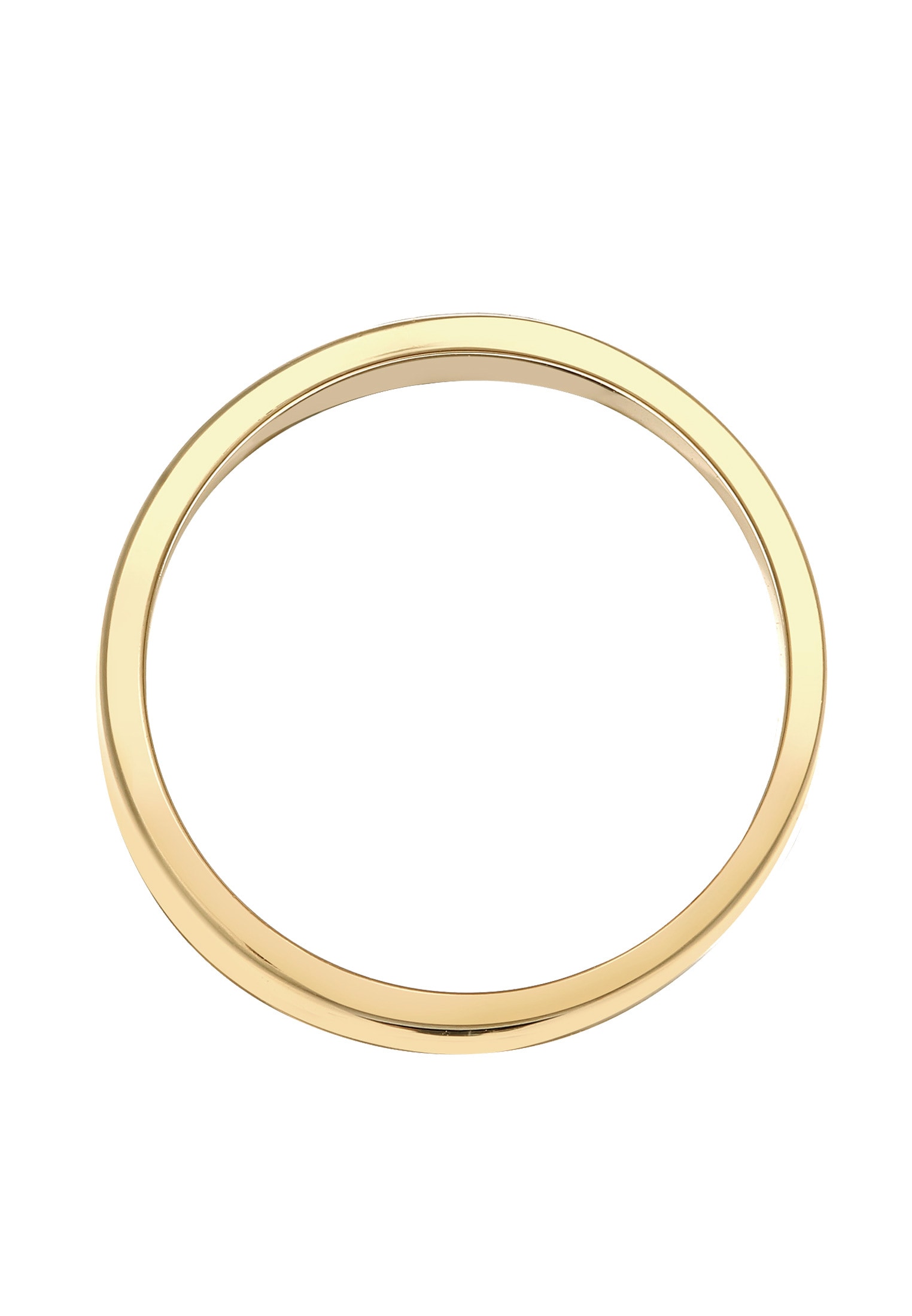 Elli Premium Silberring »Ring Ring Bandring Modern 375 Gelbgold«