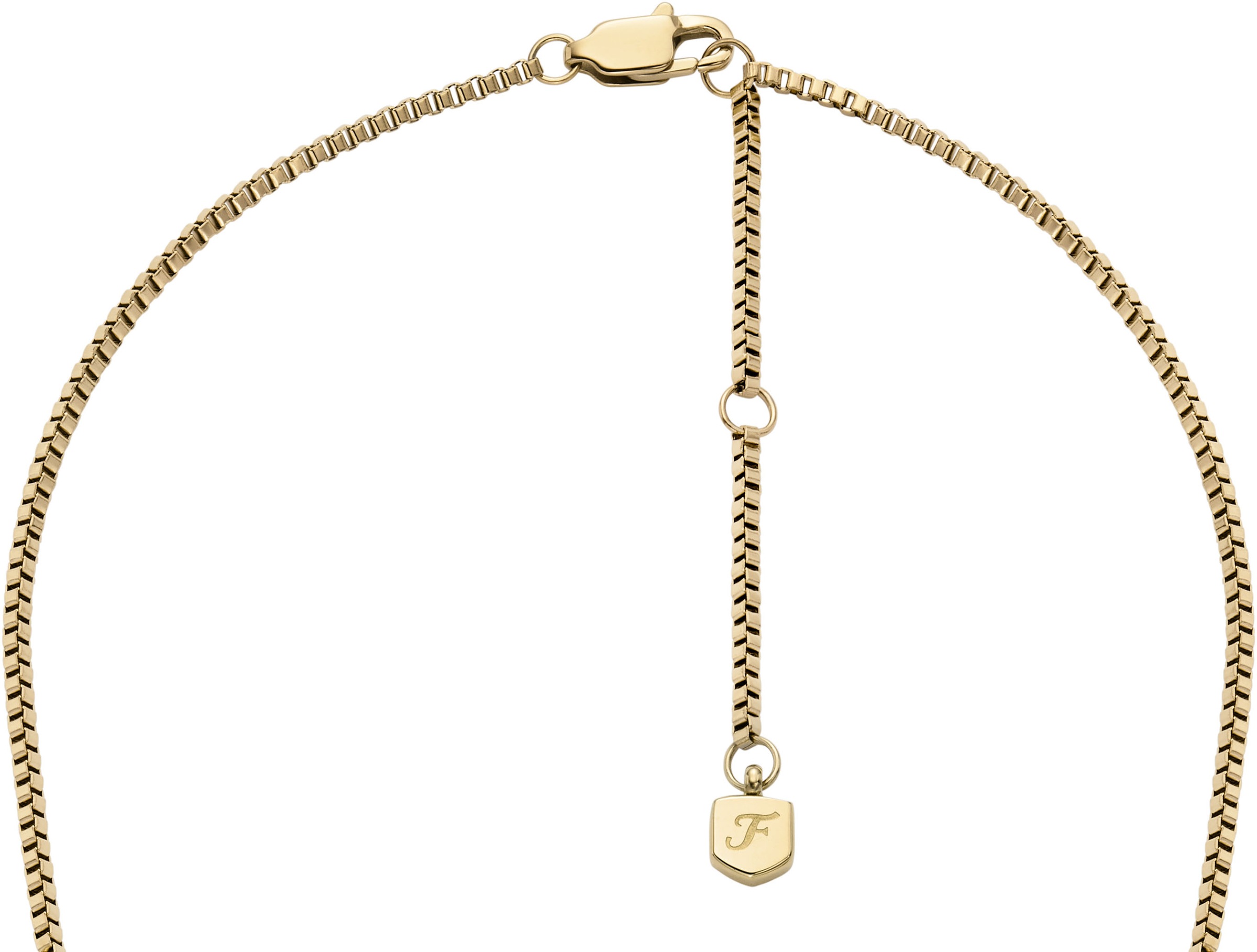 Fossil Kette ohne Anhänger »Schmuck Geschenk Edelstahl Metall All Stacked Up Bead, JA7248710«