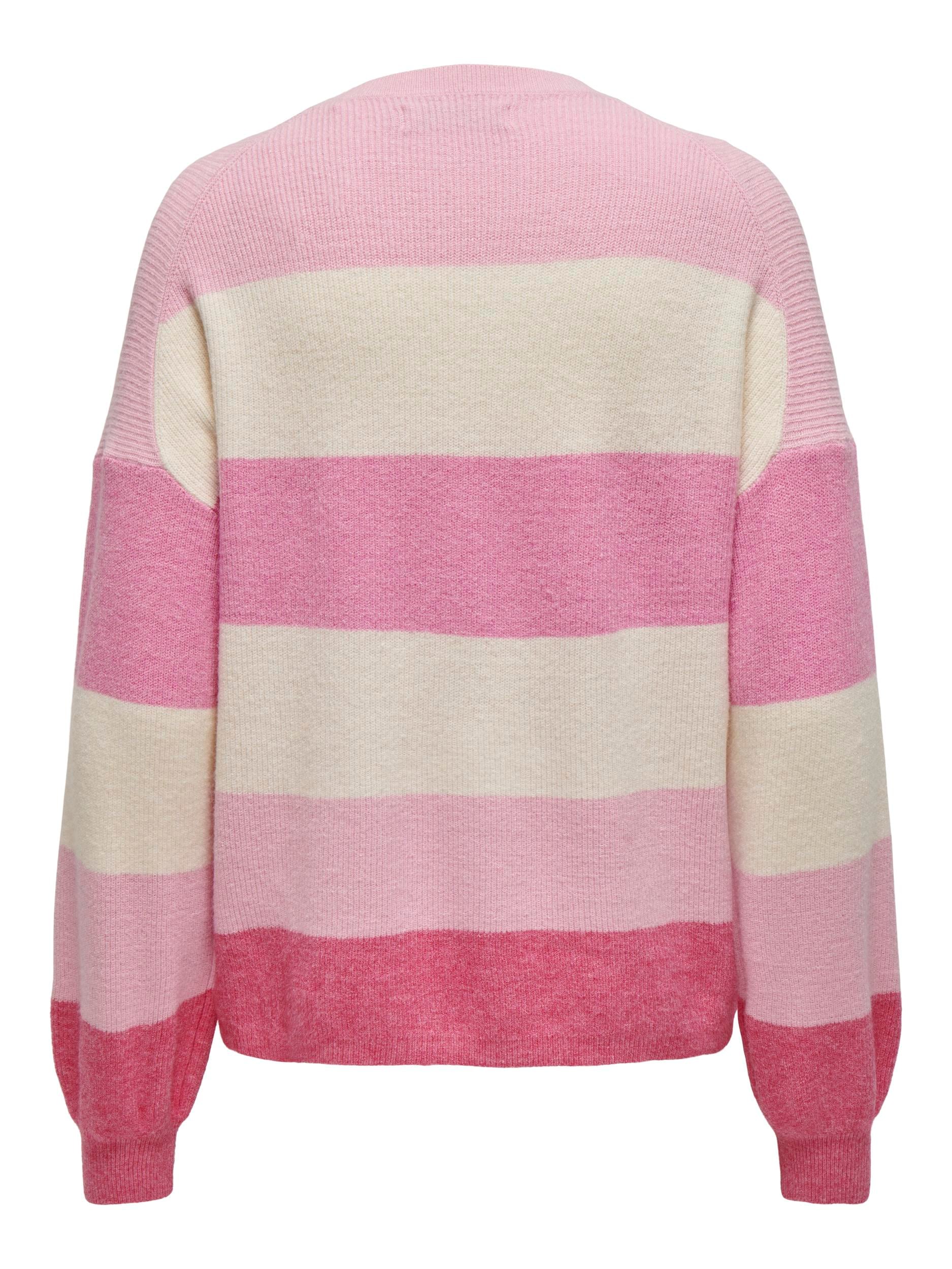 ONLY Strickpullover »ONLATIA L/S STRIPE PULLOVER KNT NOOS« mit Colorblock Design