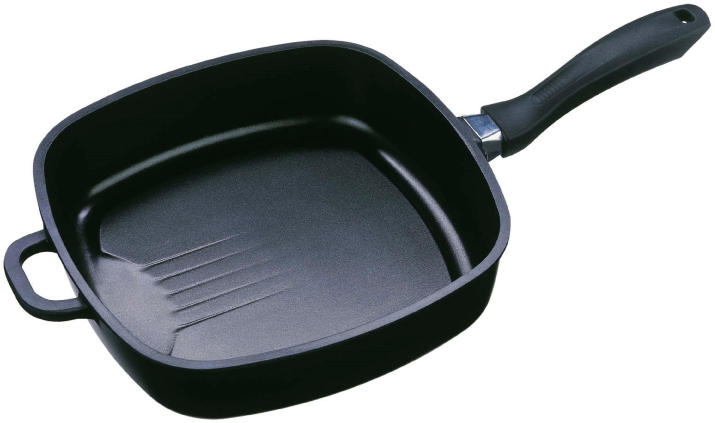 GSW Schmorpfanne »Gourmet«, Aluminiumguss, Fett-Trenn-Pfanne, robuste Qualtiät, 28x28 cm, Induktion