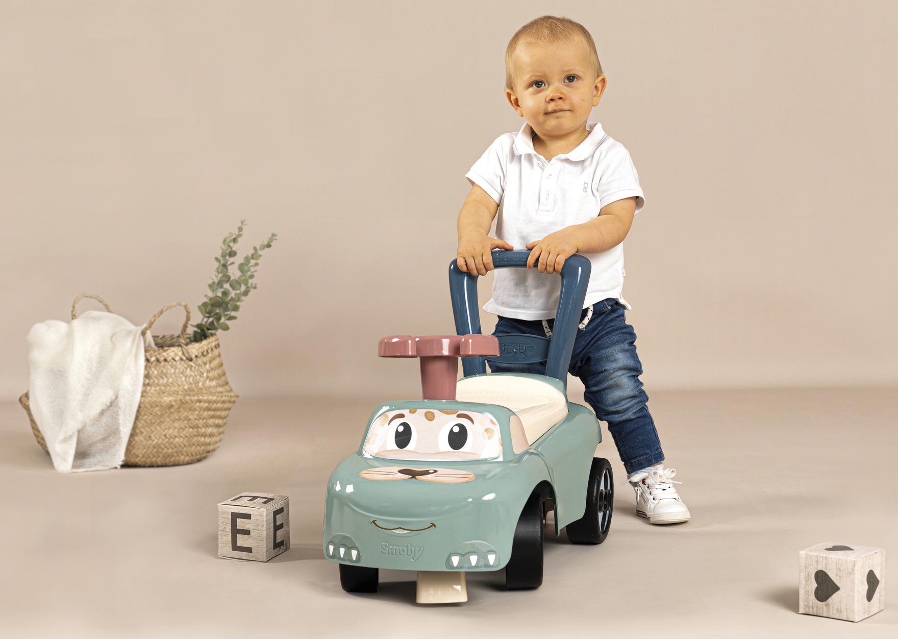 Smoby Rutscherauto »Little Smoby, Mein erstes Auto«, auch als Lauflernhilfe nutzbar