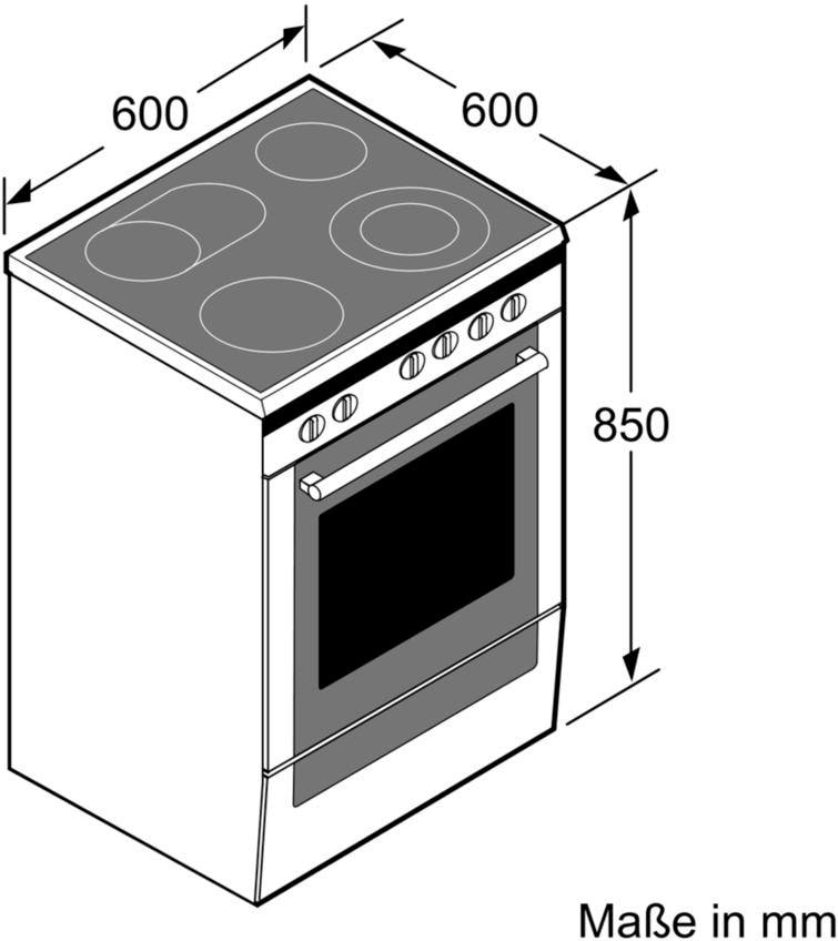 BOSCH Elektro-Standherd 2 »HKA090220«