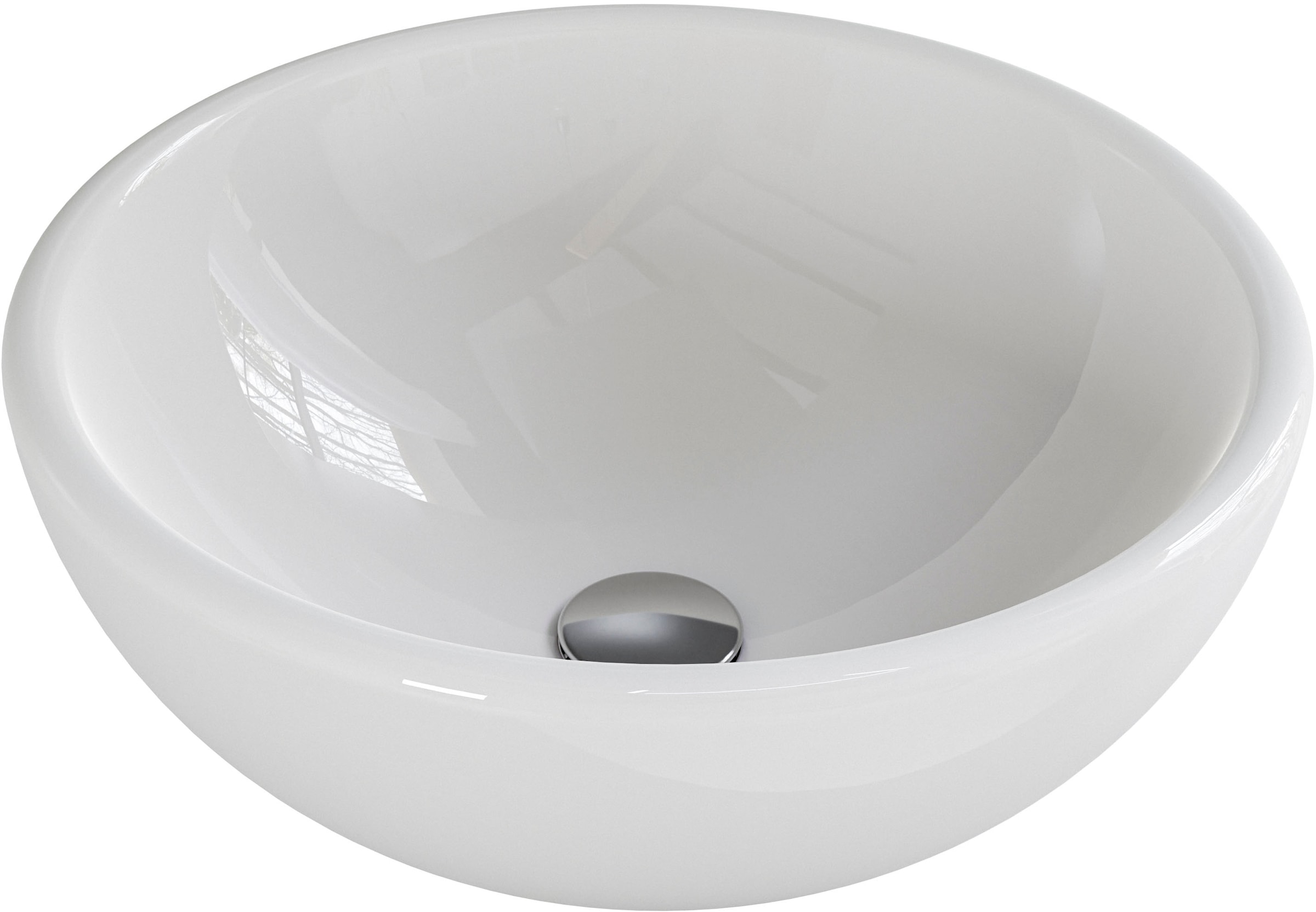 Saphir Waschtisch »Serie 6915 Waschschale mit Unterschrank für Gästebad, Gäste WC«, 61 cm mit Keramik-Aufsatzbecken, 2 Türen und 1 Fach