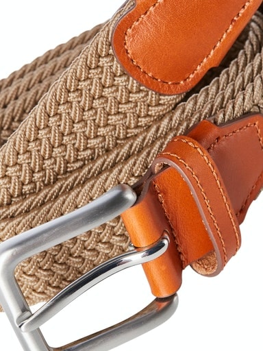 Jack & Jones Stretchgürtel »JACSPRING WOVEN BELT NOOS«, mit silberfarbener Schließe