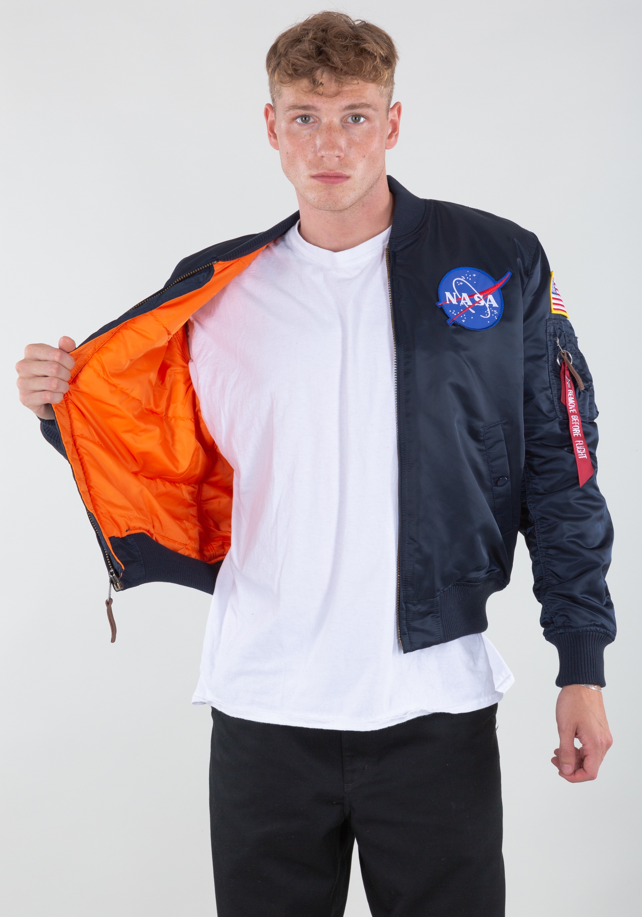Alpha Industries Bomberjacke »Alpha Industries Men - Bomber Jackets MA-1 VF Vintage Fit NASA«