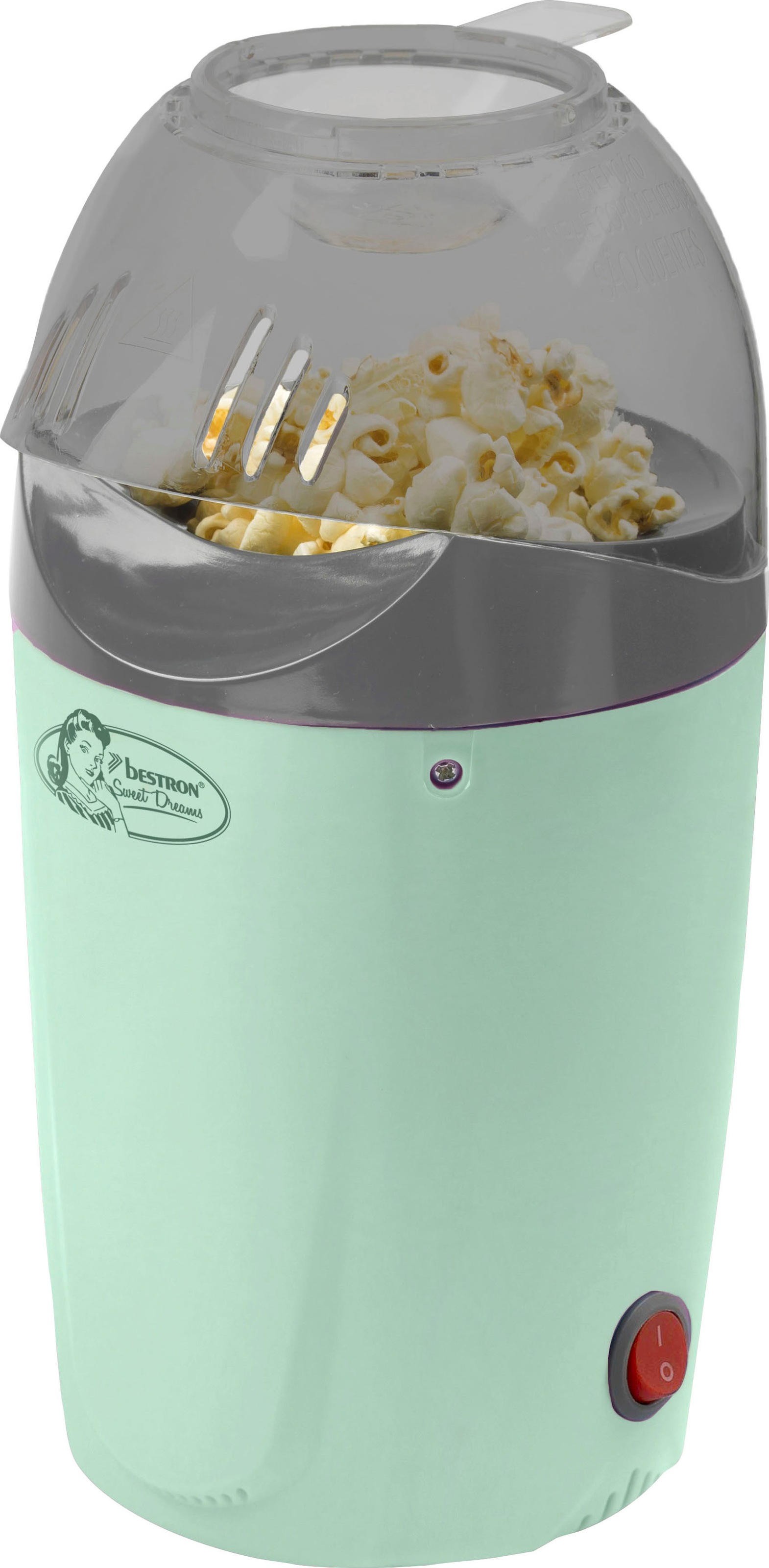 bestron Popcornmaschine Garantie Zubereitung mit 2 in »APC1007M«, 3 Min., fertig XXL Jahren fettfreie Heißluft