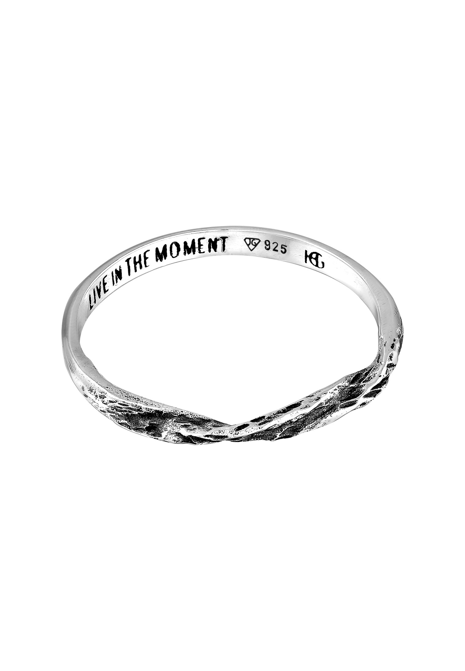 HAZE & GLORY Silberring »Ring Bandring gedreht - Moment 925 Silber«