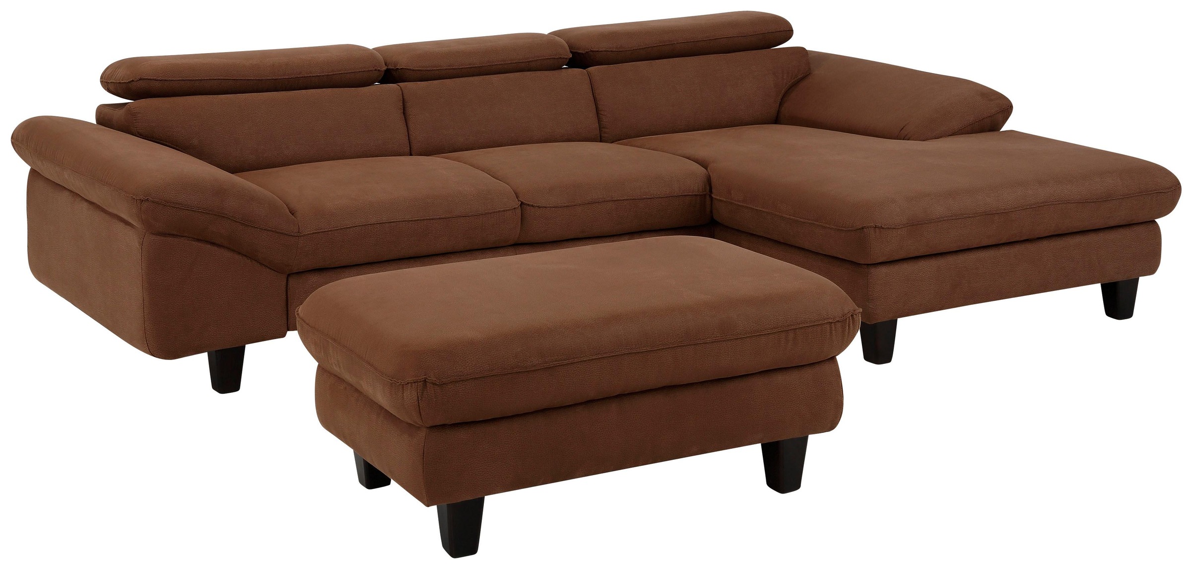 Home affaire Ecksofa »Pilot L-Form«, mit Kopfteilverstellung, optional Bettfunktion und Bettkasten