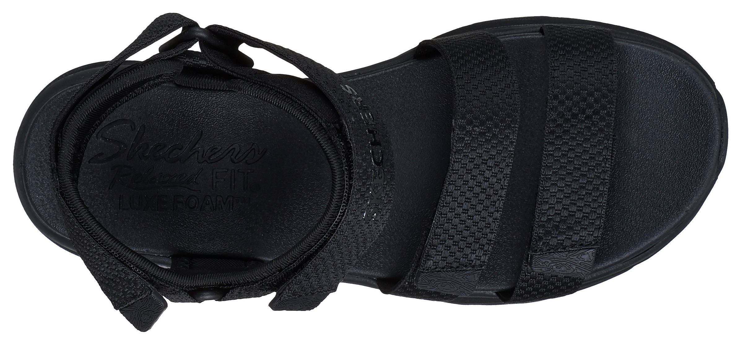 Skechers Sandale »D'LUX WALKER«, Trekkingsandale, Sommerschuh mit Klettverschlüssen