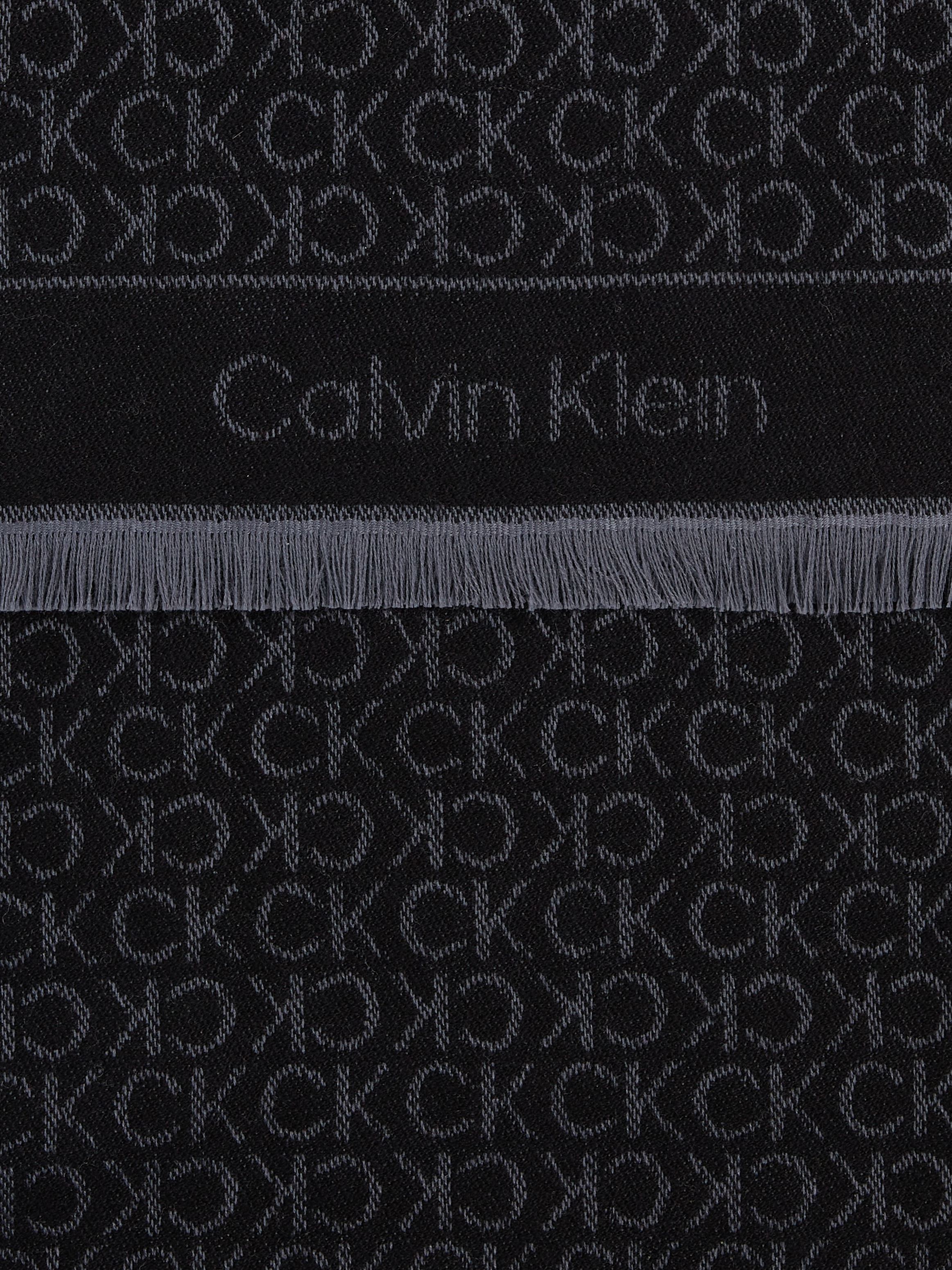 Calvin Klein Schal »MONOGRAM JACQUARD SCARF 40X180«
