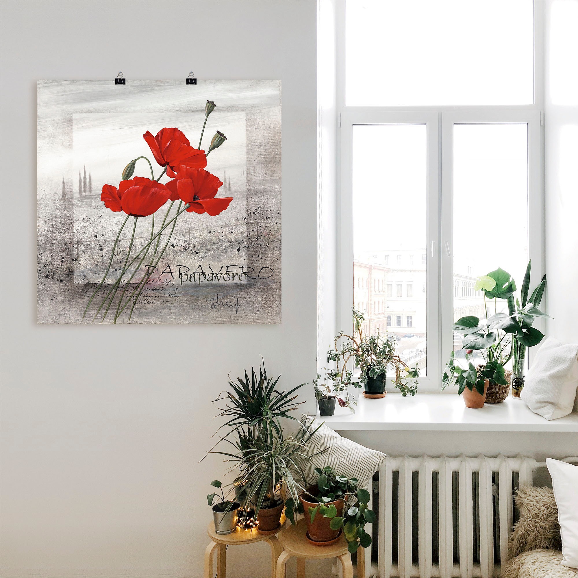 Artland Wandbild »Mohnblumen« Blumen 1 Stk. tlg. als Leinwandbild, Poster, Wandaufkleber in verschied. Größen