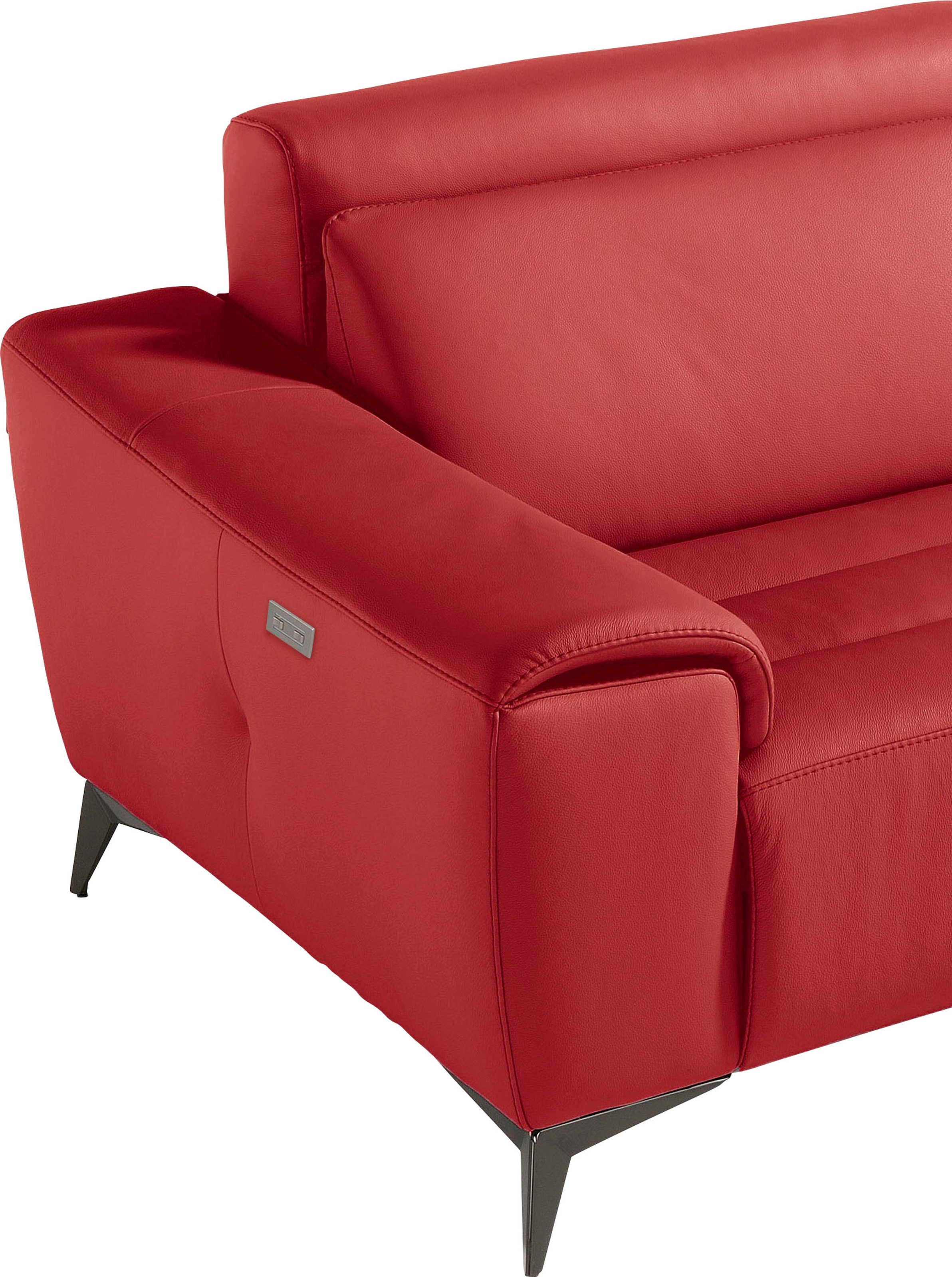 Egoitaliano 2,5-Sitzer »Suzette, Designsofa mit elektrischen Komfortfunktionen, edel & bequem«, inkl. 2 elektronischer Relaxfunktionen, Rücken- und Fußteilfunktion