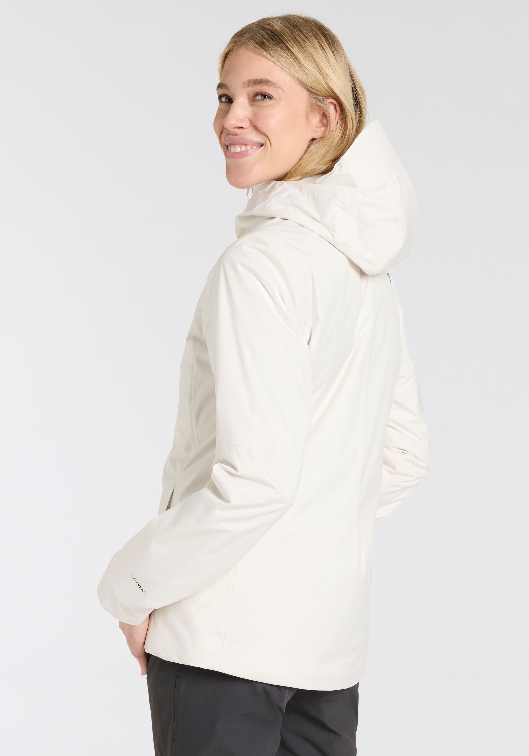 The North Face Funktionsjacke »W QUEST INSULATED JACKET«, mit Kapuze, Winterjacke mit Logodruck