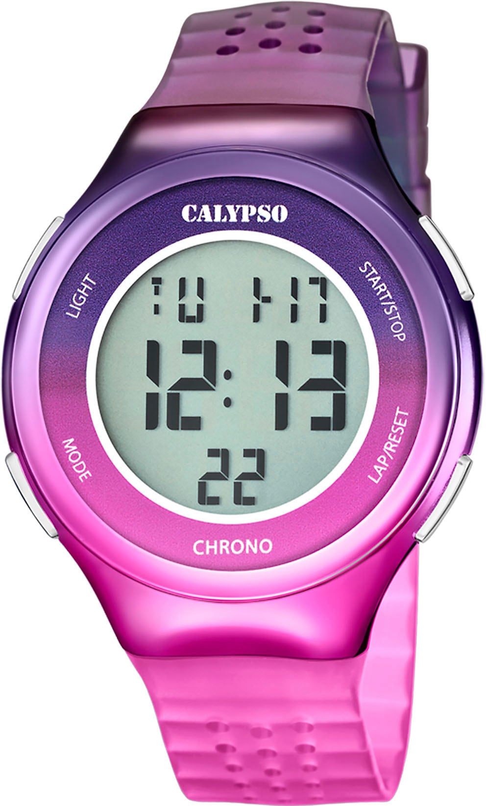 CALYPSO WATCHES Chronograph »Color Splash, K5841/6«, Armbanduhr, Quarzuhr, Damenuhr, Herrenuhr, digital, Stoppfunktion