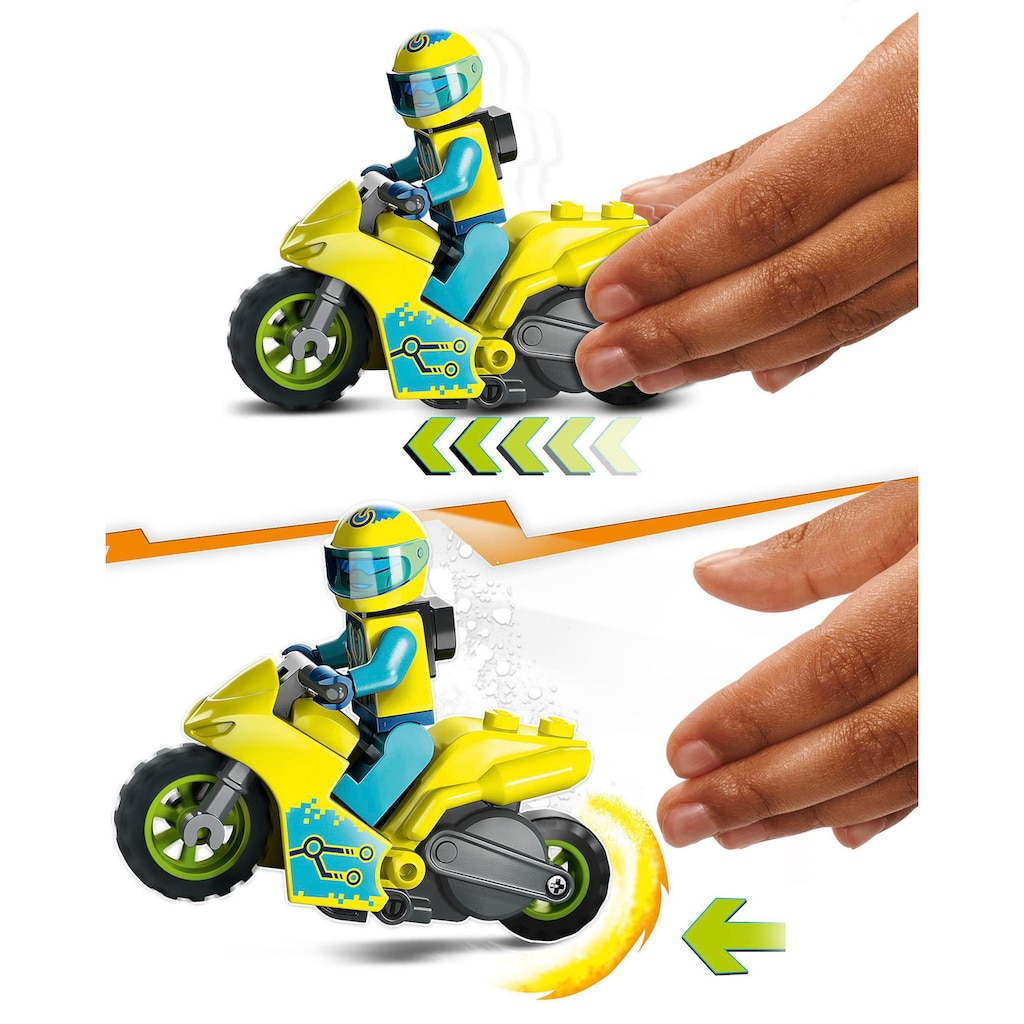 LEGO® Konstruktionsspielsteine »Cyber-Stuntbike (60358), LEGO® City«, (13 St.)