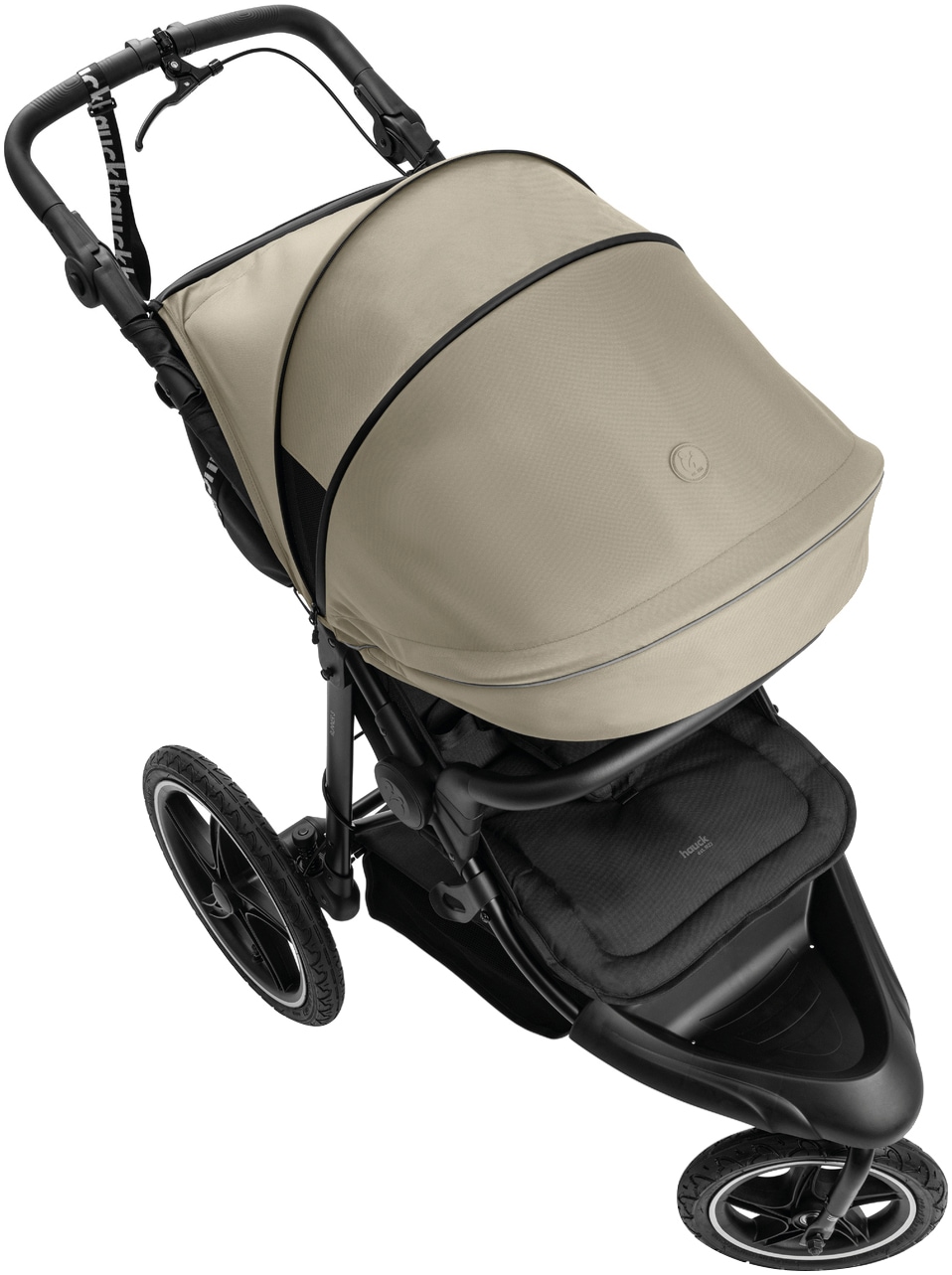 Hauck Dreirad-Kinderwagen »Runner 3, olive«, 22 kg, mit XXL-Lufträdern und Handbremse; bis 22 kg beslastbar