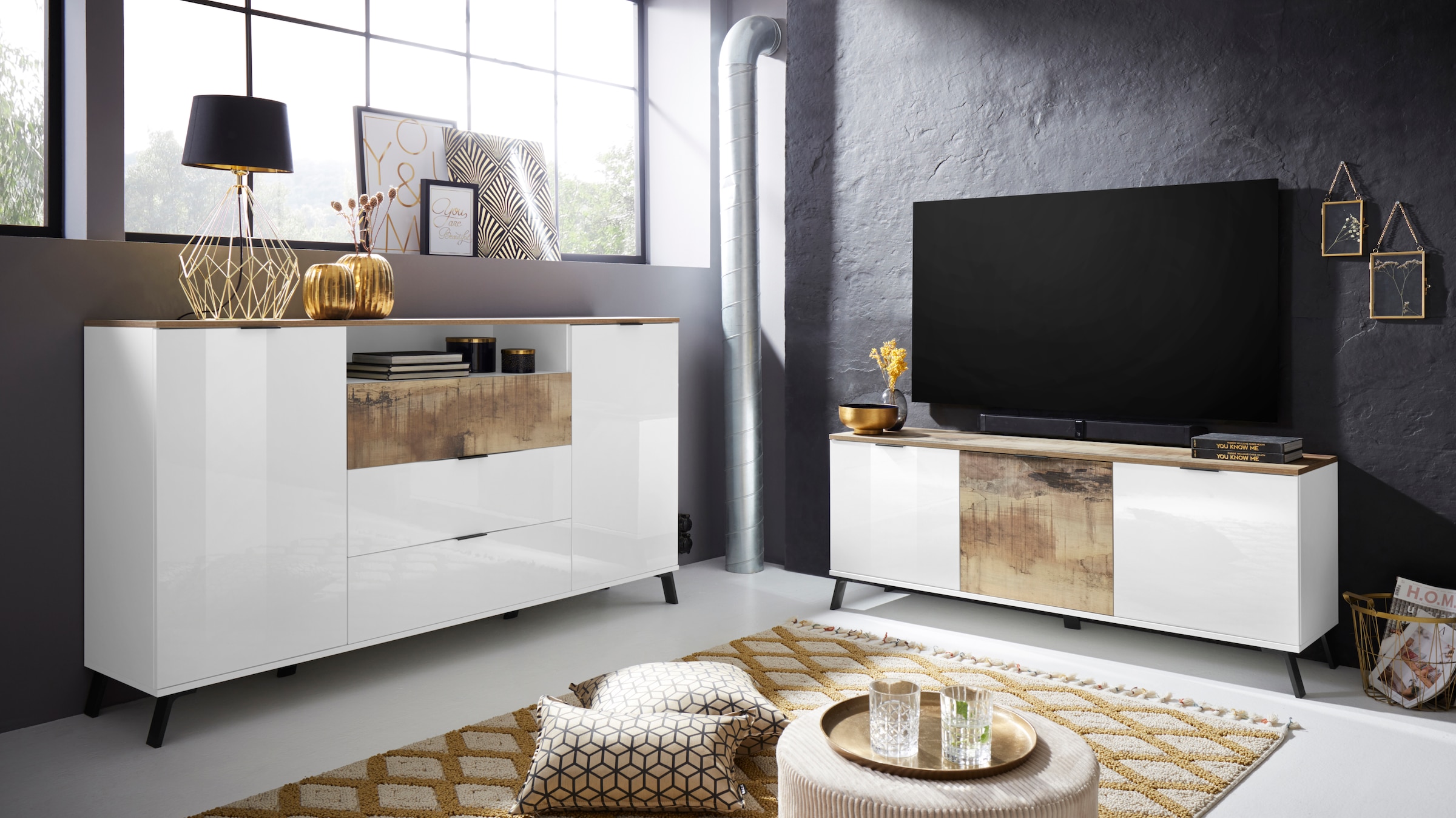 INOSIGN Highboard »CASANOVA«, Höhe ca. 100 cm