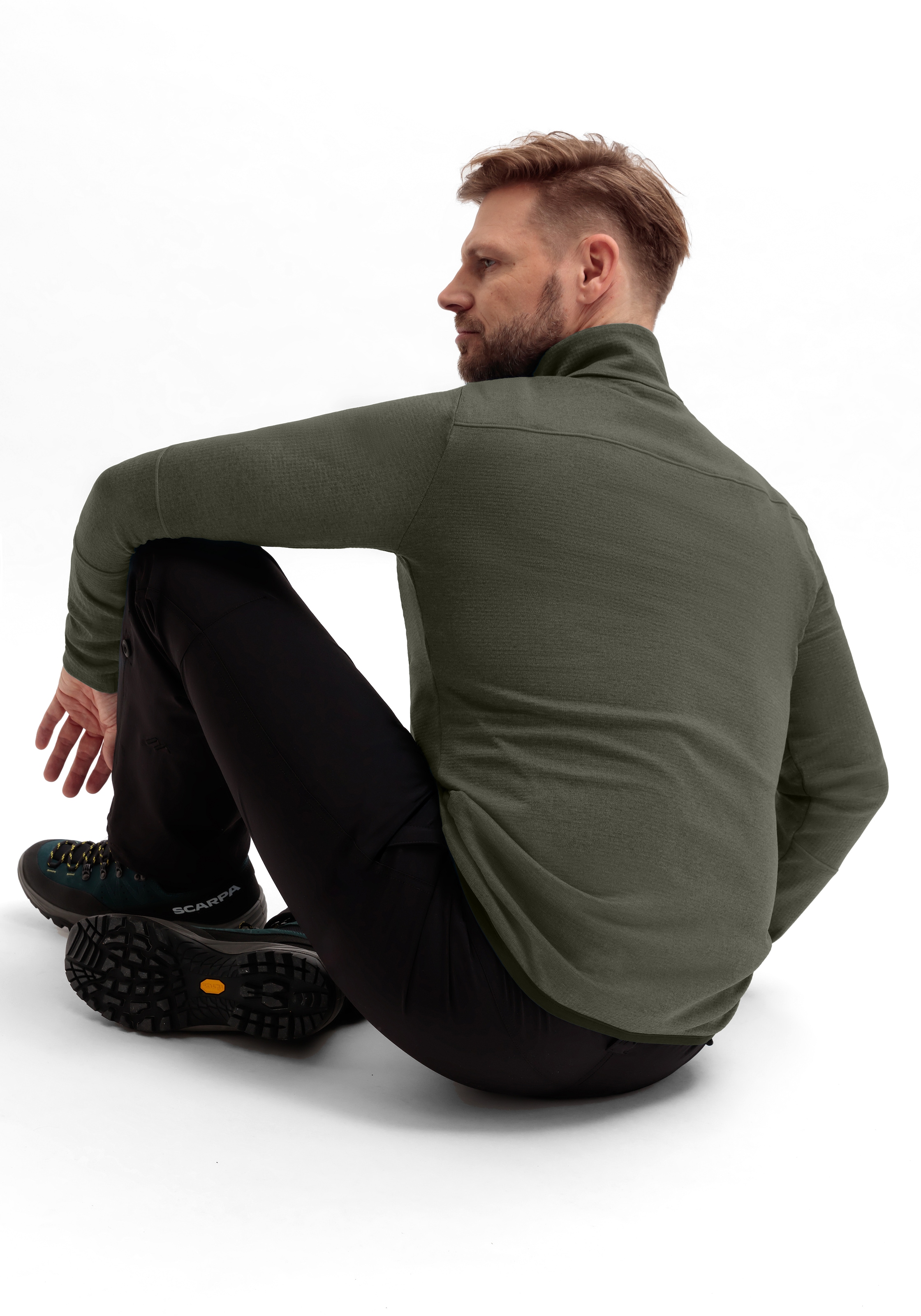 Maier Sports Fleecejacke »Sinaia M«, Herren Midlayer, atmungsaktiv und schnelltrocknend, Slim Fit