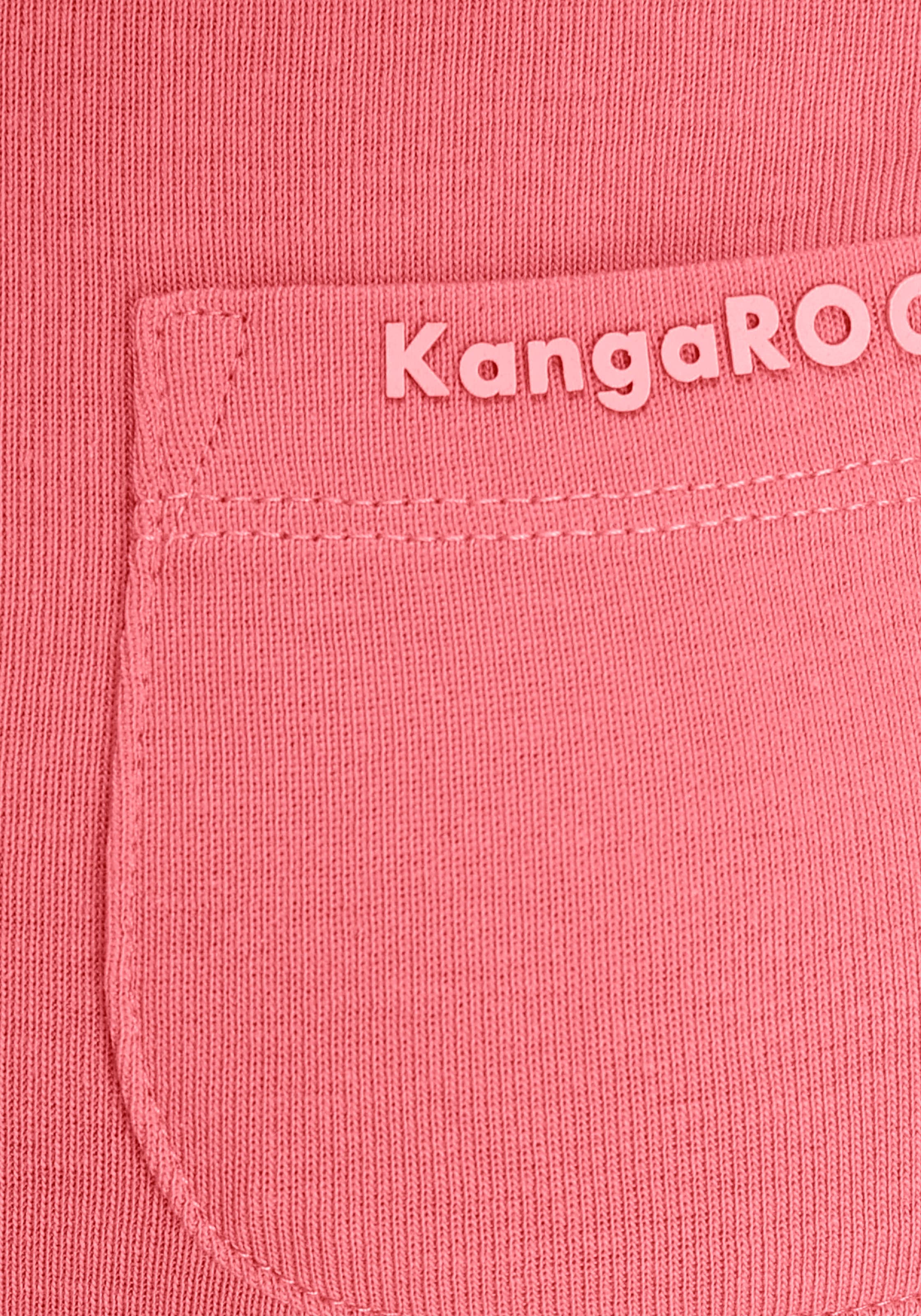 KangaROOS V-Shirt, Kurzarm, figurbetonter Schnitt, aus Baumwolle, im 2er-Pack