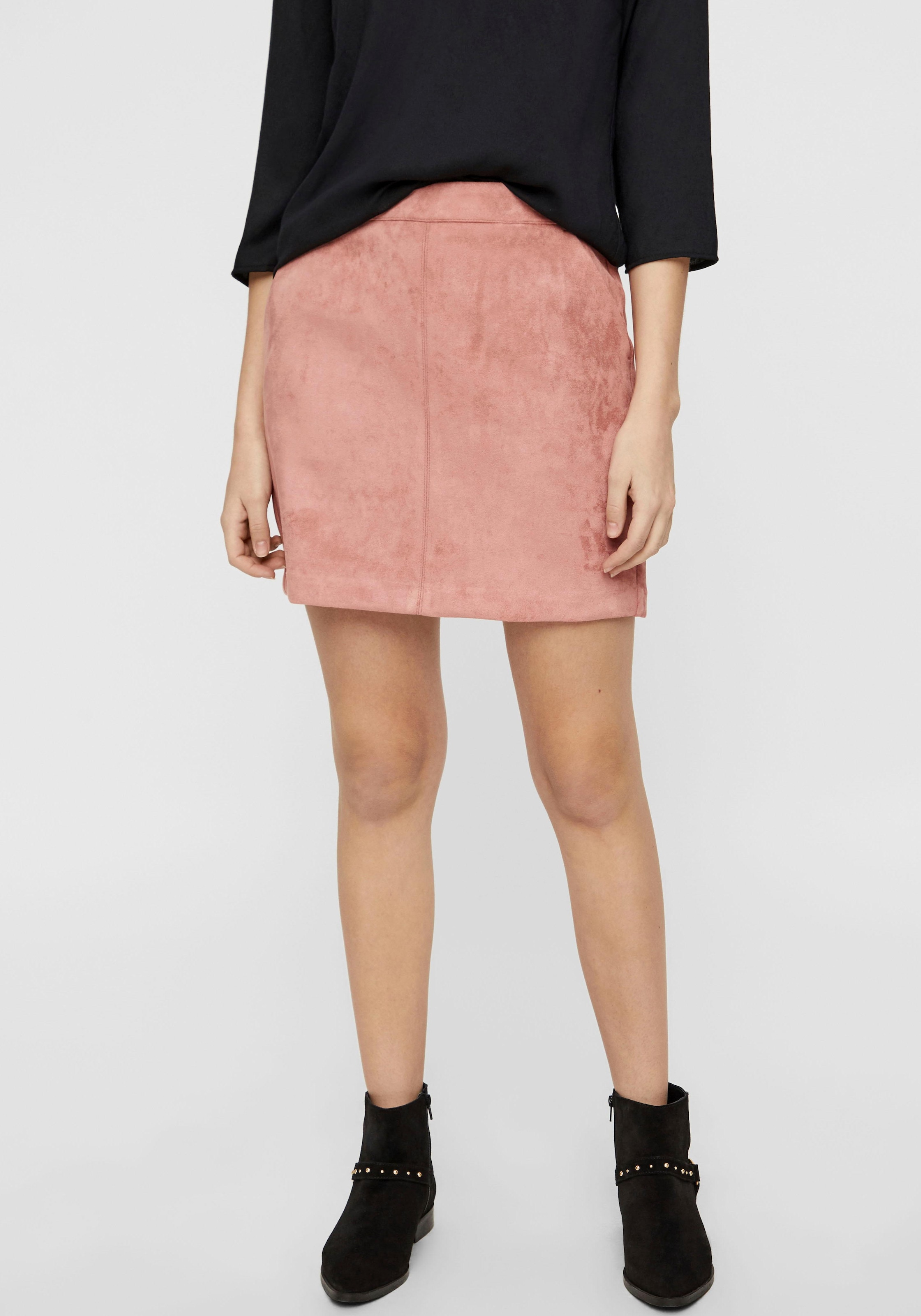 Vero Moda Lederimitatrock "VMDONNADINA FAUXSUEDE SHORT SKIRT" Materialmix
