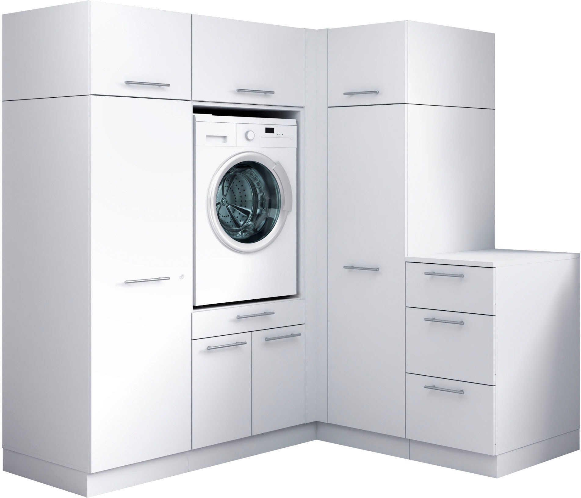 Laundreezy Mehrzweckschrank-Set »Laundreezy, 7-tlg. Mehrzweckschrank-Set B/H/T 186/200/68 cm« 7 Stk. tlg.