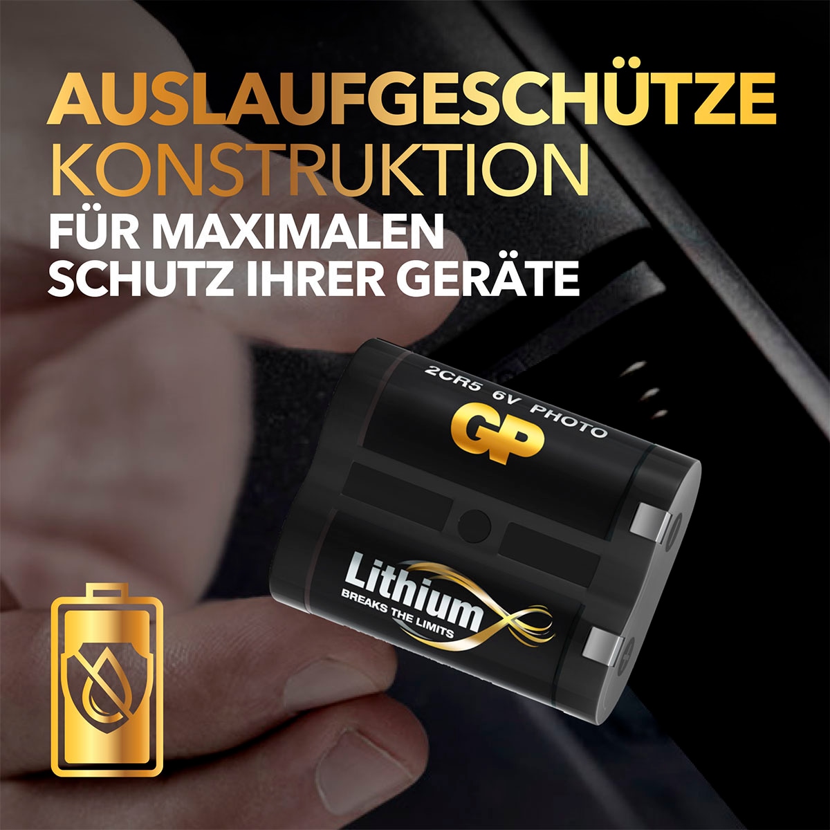 GP Batteries Batterie »1 Stück 2CR5«, 2CR5, 6 V, (1 St.)