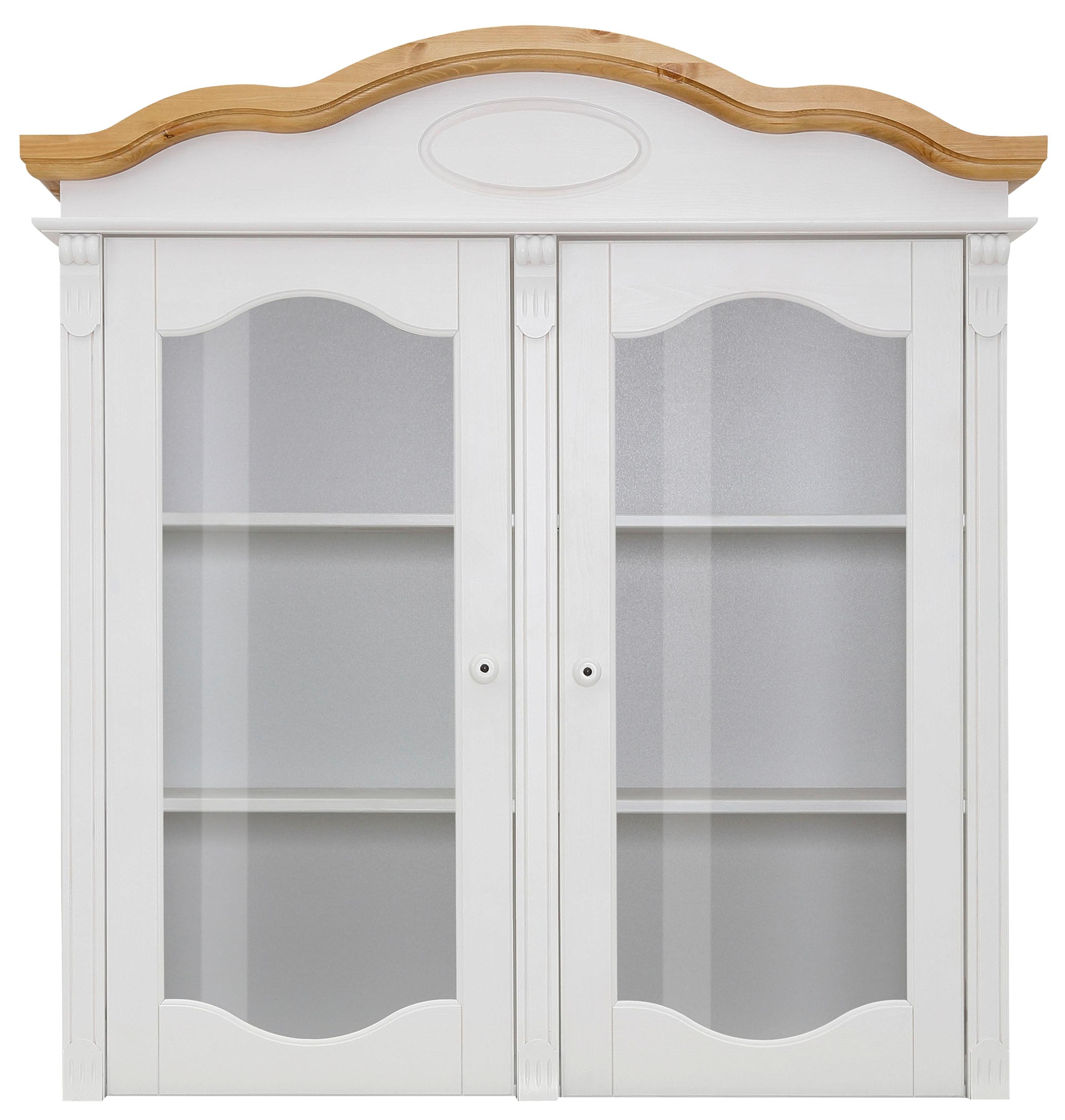 Home affaire Aufsatzschrank »Tessin«, Vitrinen-Aufsatz, Breite 115 cm, aus massiver Kiefer, FSC®