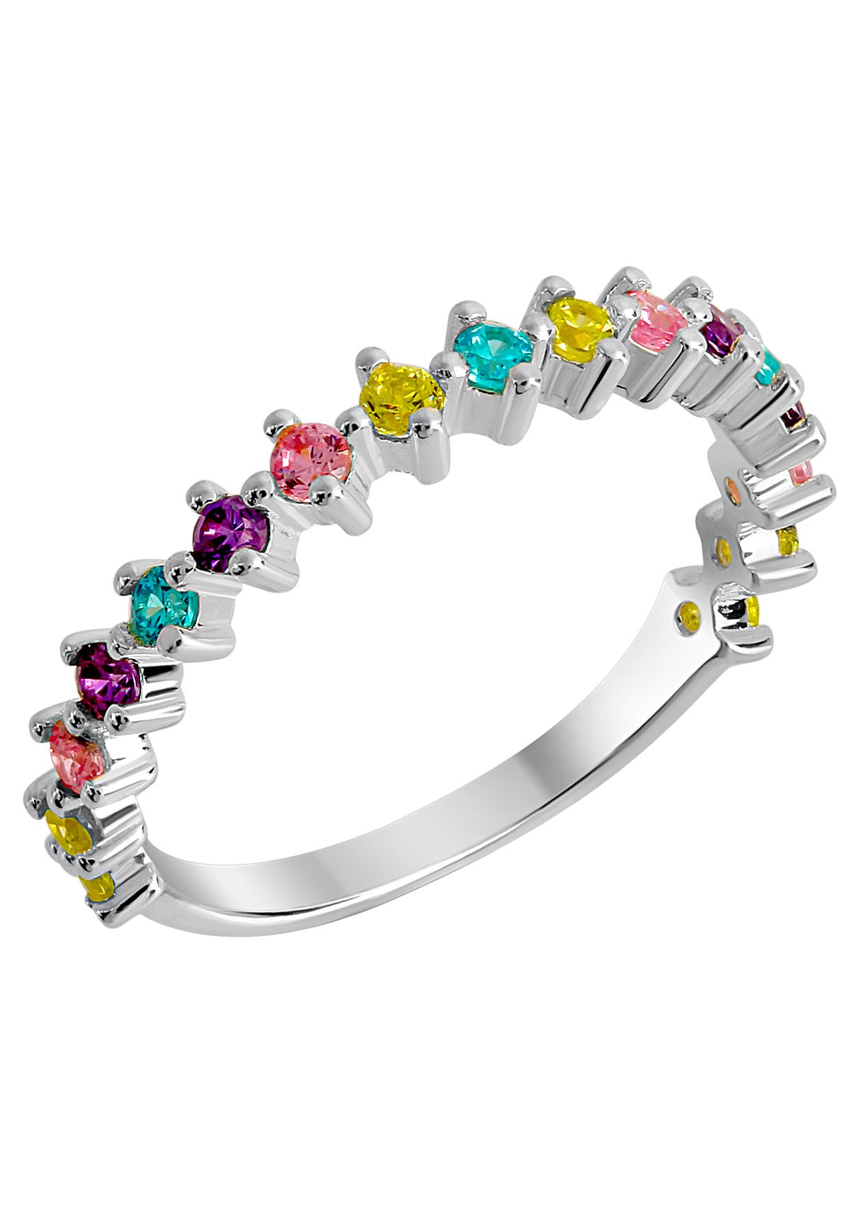 Firetti Silberring »Multicolor«, mit Zirkonia (synth.) kaufen