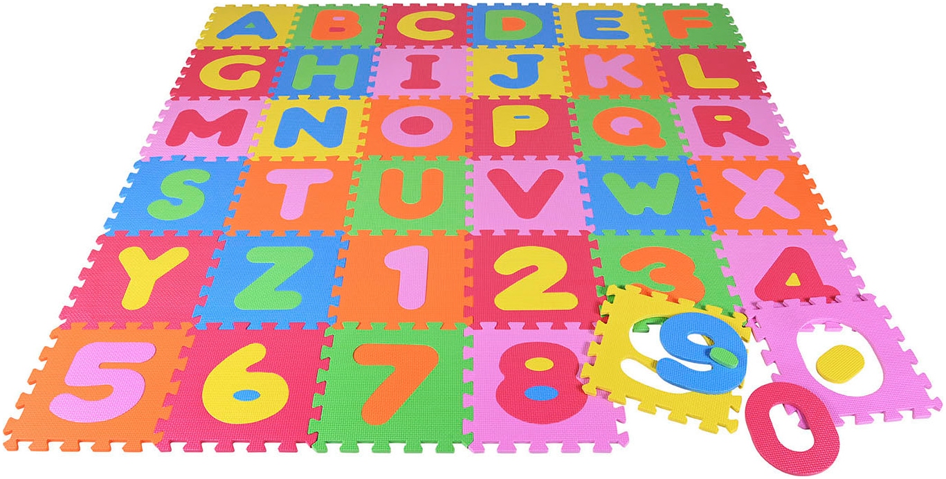 Knorrtoys® Puzzle »Zahlen und Buchstaben«, Puzzlematte, Bodenpuzzle