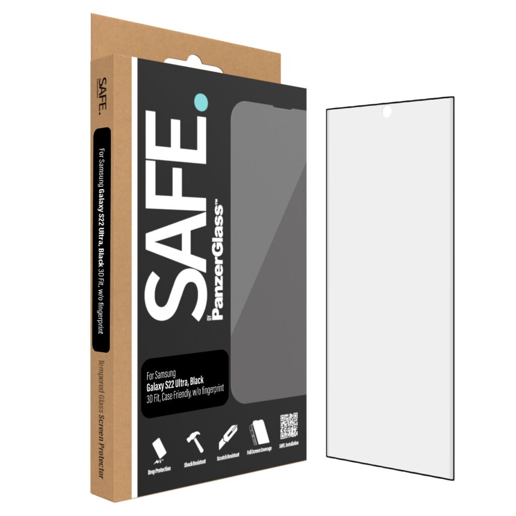SAFE by PanzerGlass Displayschutzfolie »Screen Protector Samsung Galaxy S22 Ultra«