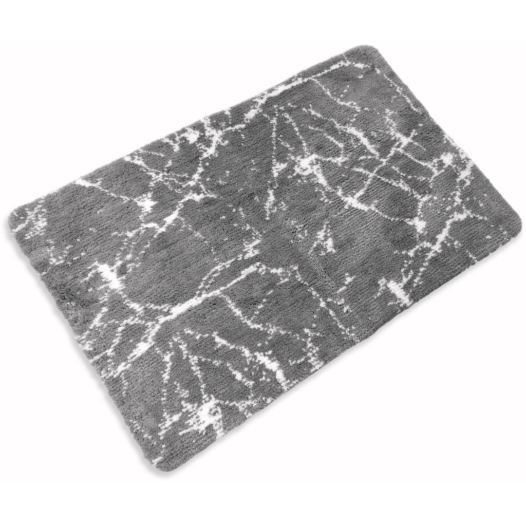 Leonique Badematte »Marble«, Höhe 15 mm, rutschhemmend beschichtet, fußbodenheizungsgeeignet-schnell trocknend-strapazierfähig