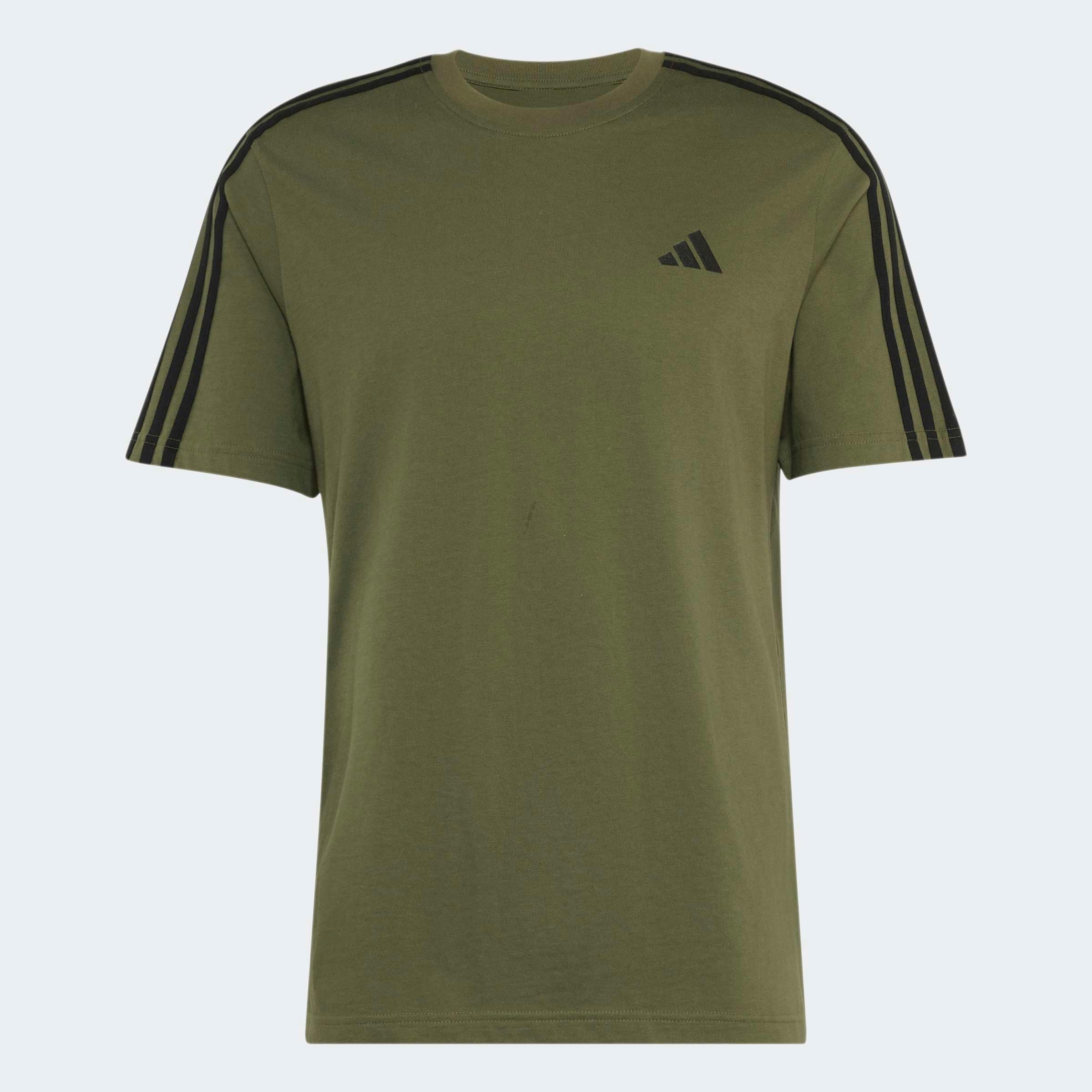 adidas Sportswear T-Shirt »ESSENTIALS 3-STREIFEN, SINGLE JERSEY, BRANDING LINKE SCHULTER«