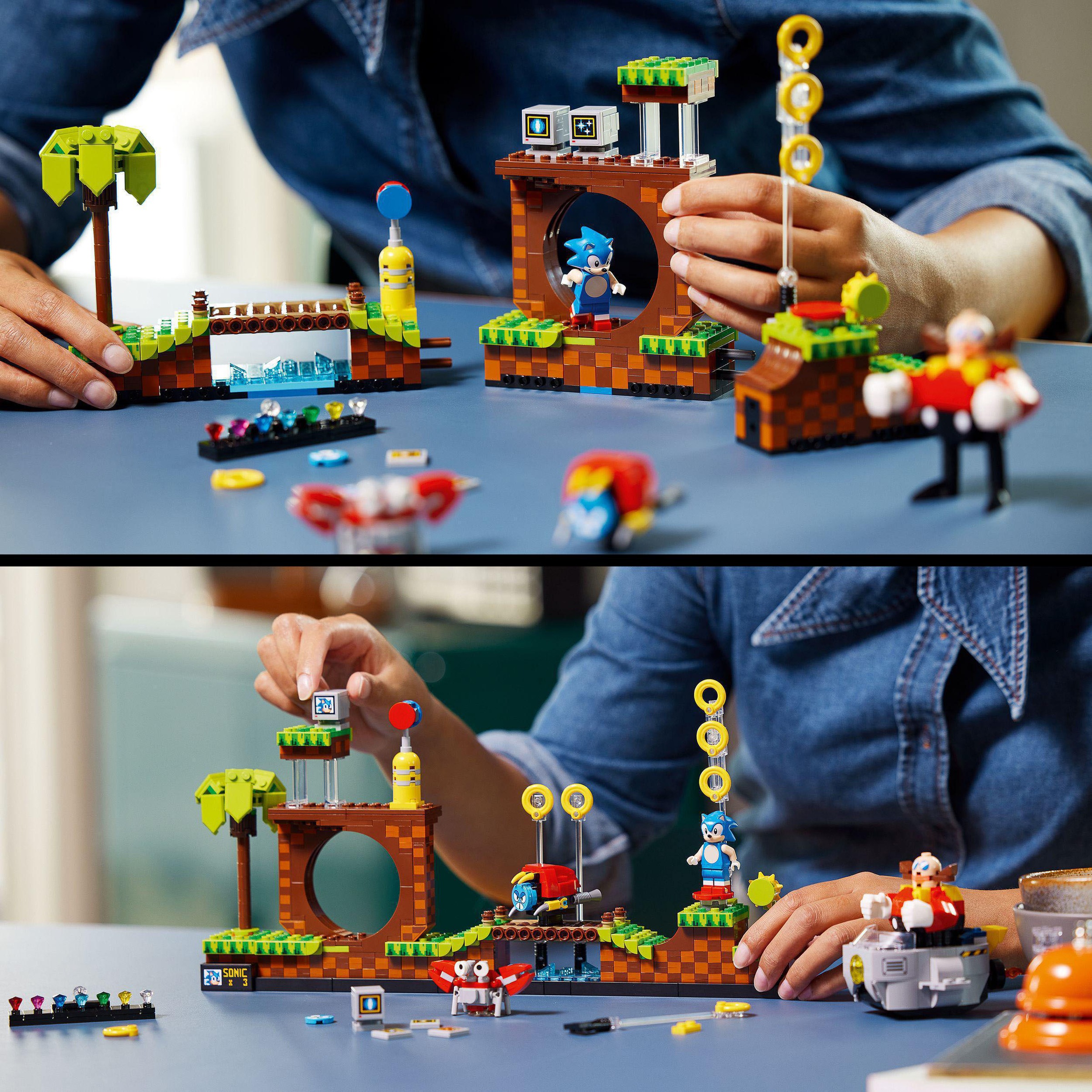 LEGO® Konstruktionsspielsteine »Sonic the Hedgehog™ – Green Hill Zone (21331), LEGO® Ideas«, (1125 St.), Made in Europe