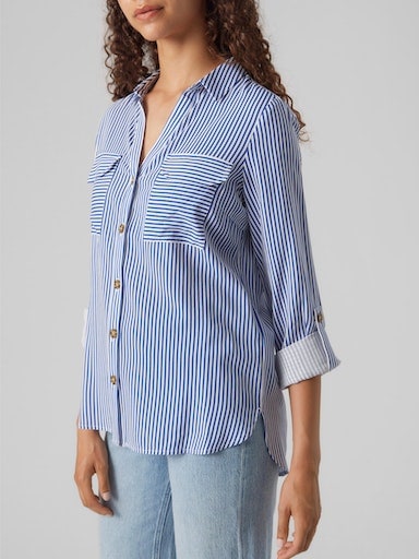 Vero Moda Hemdbluse »VMBUMPY L/S SHIRT NEW WVN GA NOOS« Viskose, regular fit