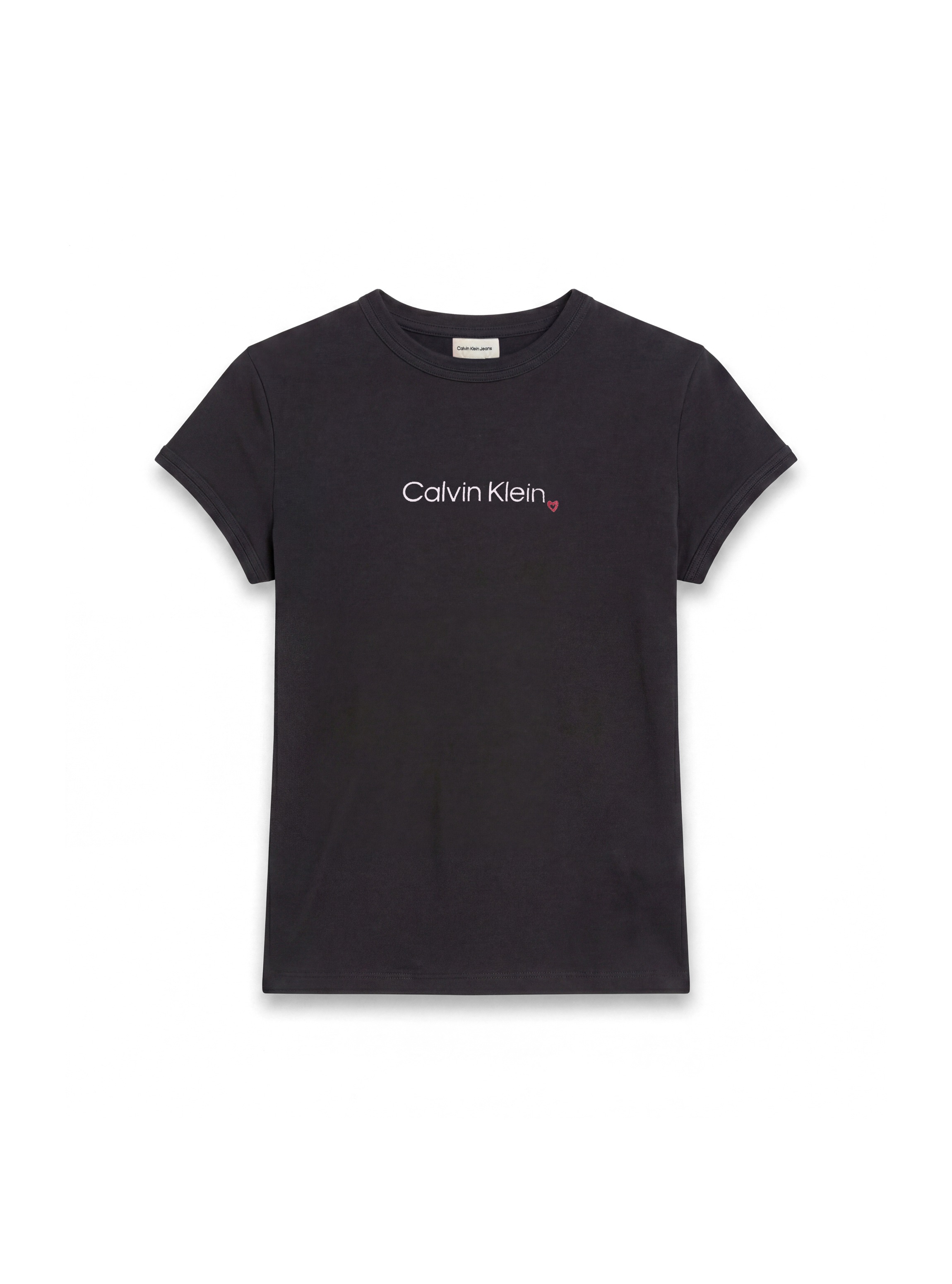 Calvin Klein Jeans T-Shirt »SLIM FIT HEART LOGO TEE« Slim fit, Logoschriftzug