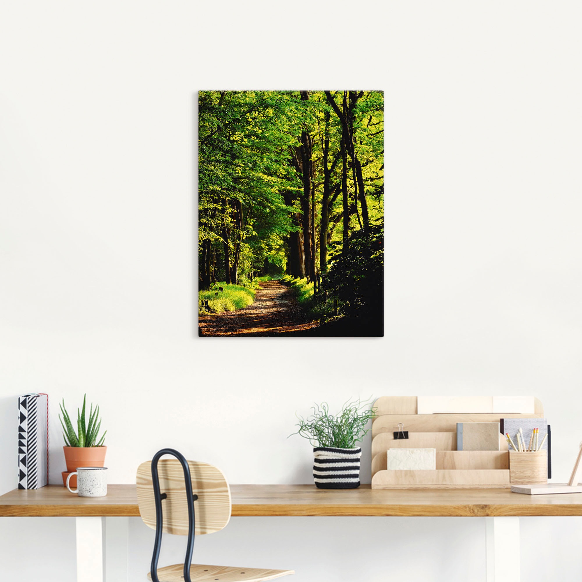 Artland Wandbild »Weg im Wald« Wald 1 Stk. tlg. als Leinwandbild, Poster in verschied. Größen