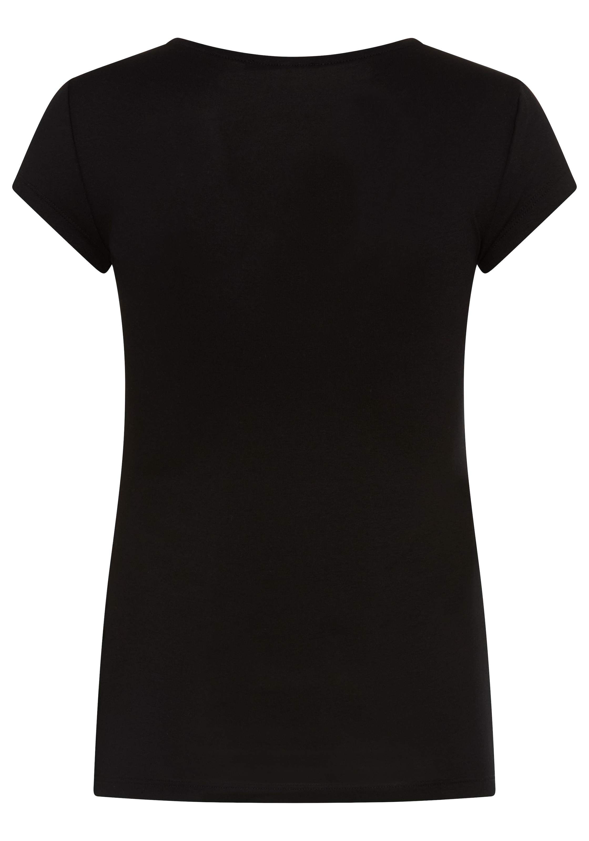 Melrose T-Shirt Kurzarm,  sehr figurbetonte Passform,  Rundhalsausschnitt