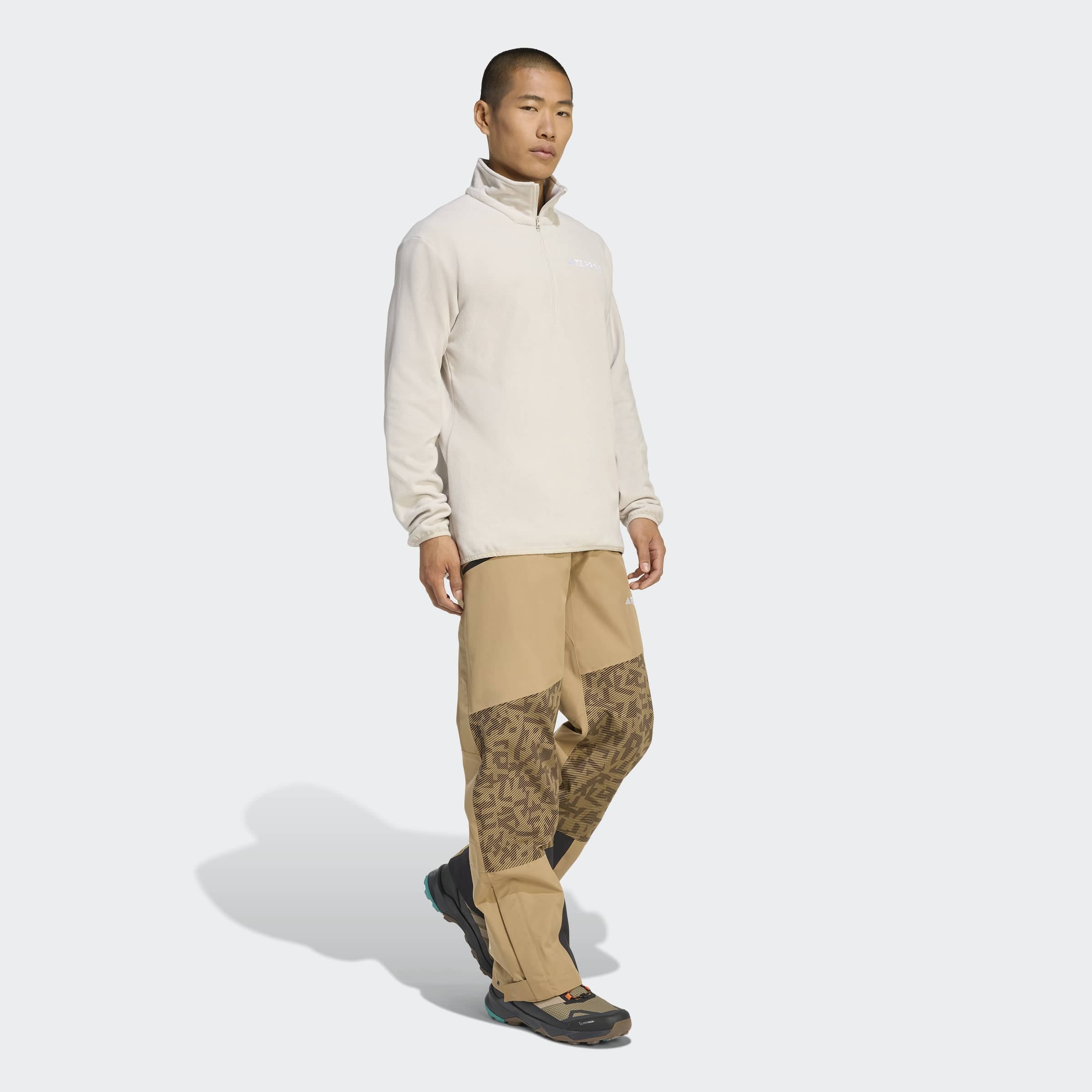 adidas TERREX Fleecepullover »MULTI ESSENTIALS 1/2 ZIP FLEECEOBERTEIL«, mit Reißverschluss, aus Polyester, sportlicher Stil
