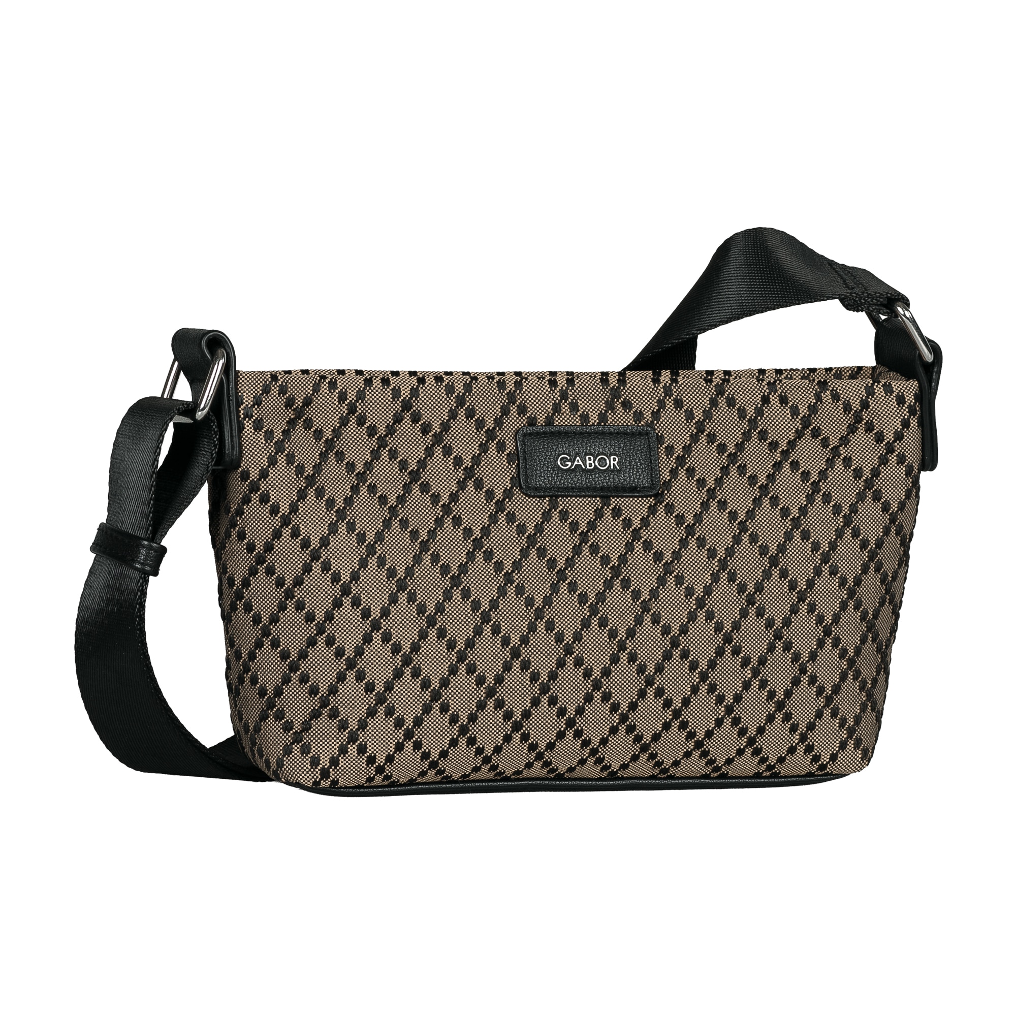 Gabor Umhängetasche »Helmea« Damen Schultertasche mit Kontrastbesatz und Logoschriftzug