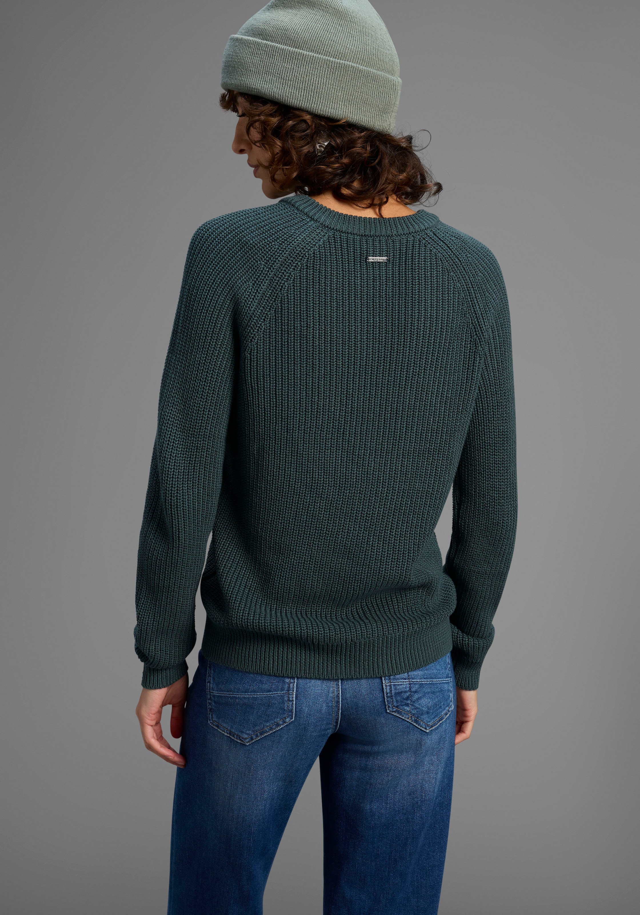 Laura Scott Strickpullover Übergangspullover mit Schleifendetail und Cut Out - NEUE KOLLEKTION