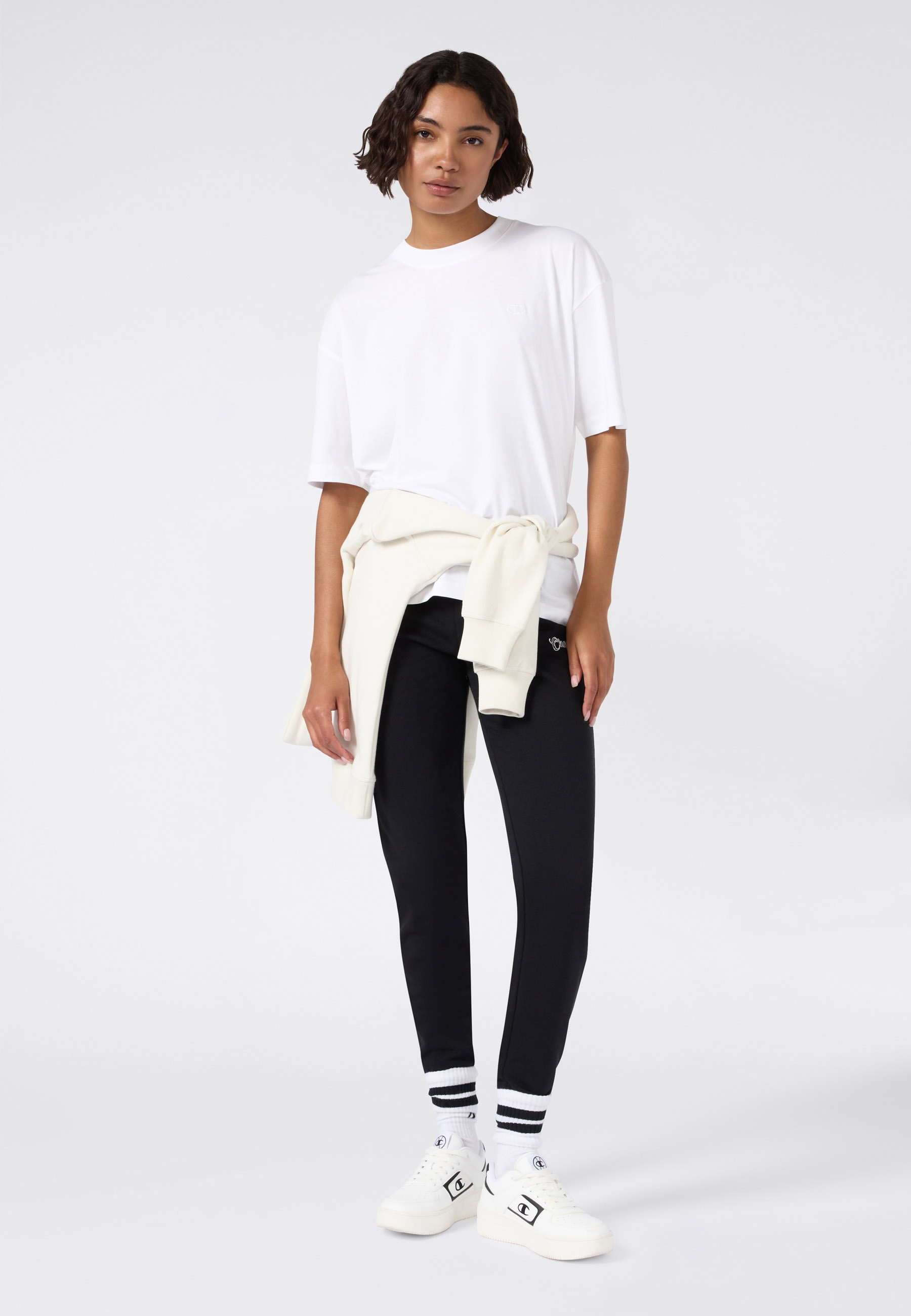 Champion Jogginghose »Graphic Rib Cuff Pants«  sportlicher Stil, für Sport und Freizeit, für Erwachsene